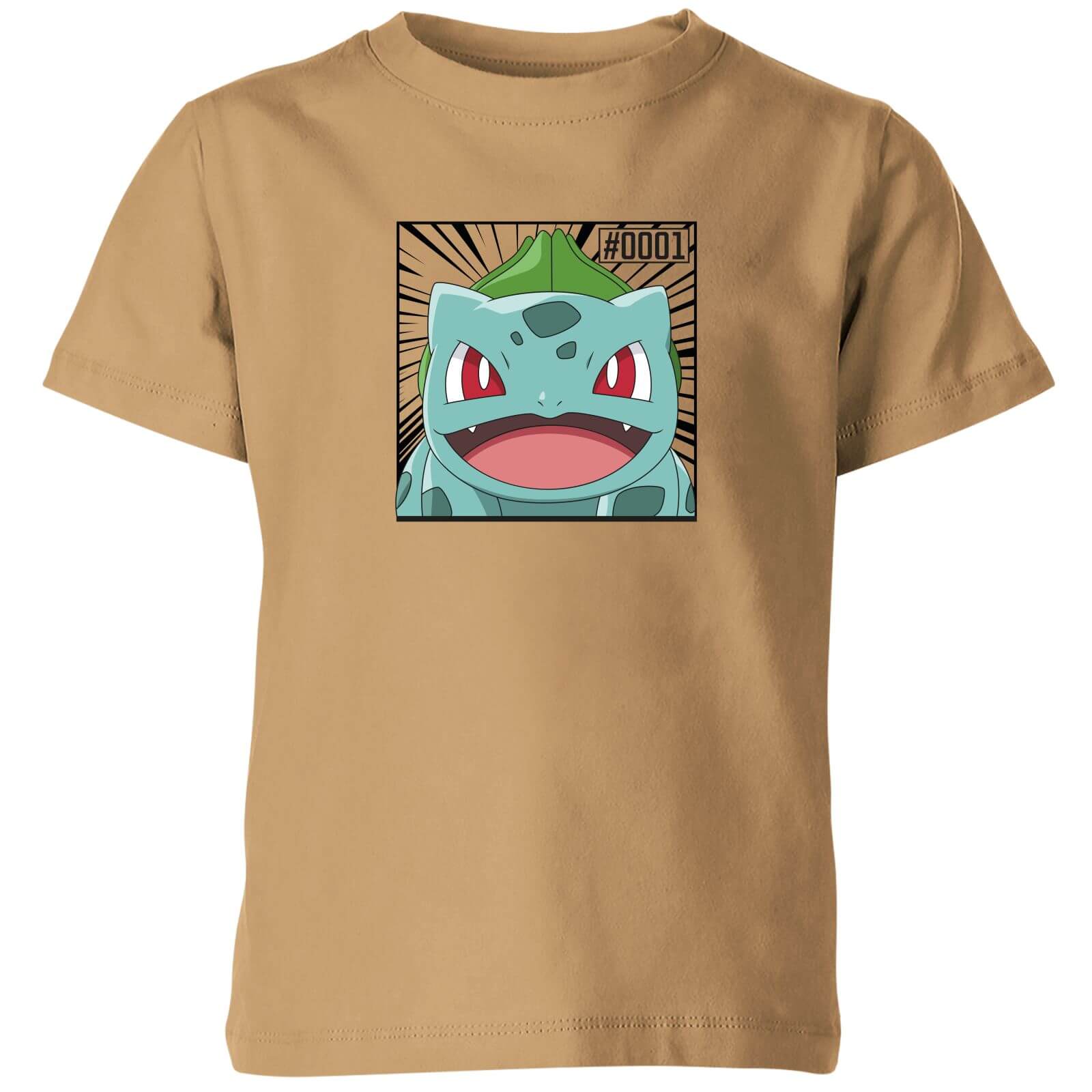 

Pokémon Pokédex Bulbasaur #0001 T-Shirt per bambini - Beige - 9-10 Anni