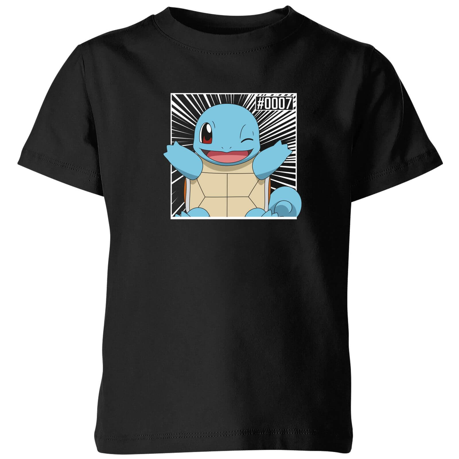 

Pokémon Pokédex Squirtle #0007 T-Shirt per bambini - Nero - 3-4 Anni