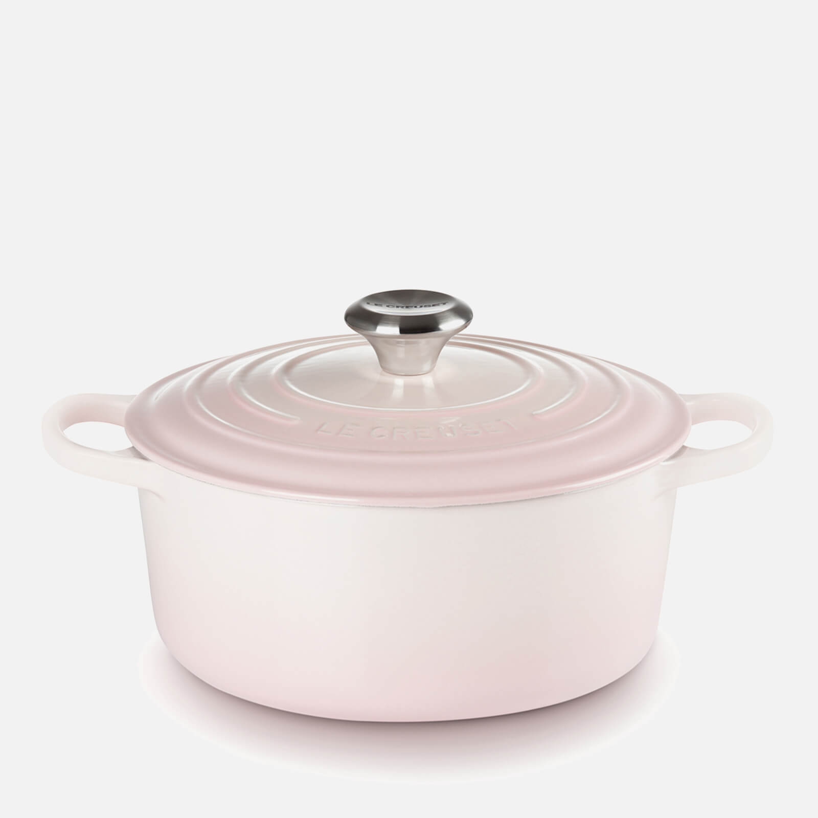 Photos - Stockpot Le Creuset Signature Cast Iron Round Casserole Dish - 28cm - Shell Pink 21 