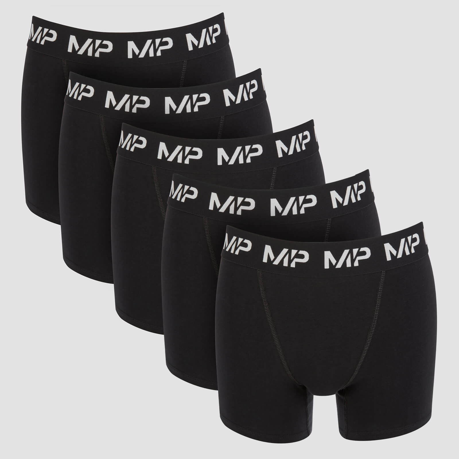 男士四角裤（5条）- 黑色 - XXL product