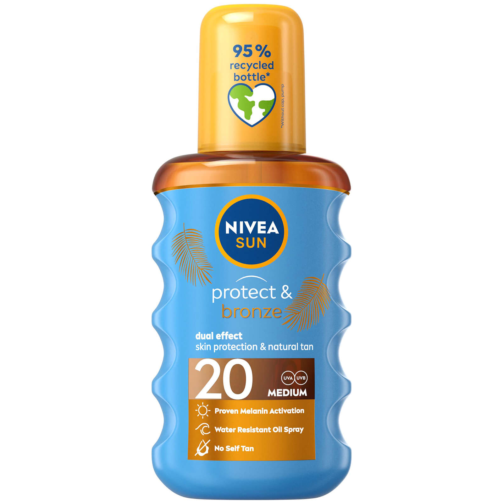 Photos - Sun Skin Care NIVEA SUN Protect & Bronze Tan Activating Sun Oil Spray SPF20 200ml 86037