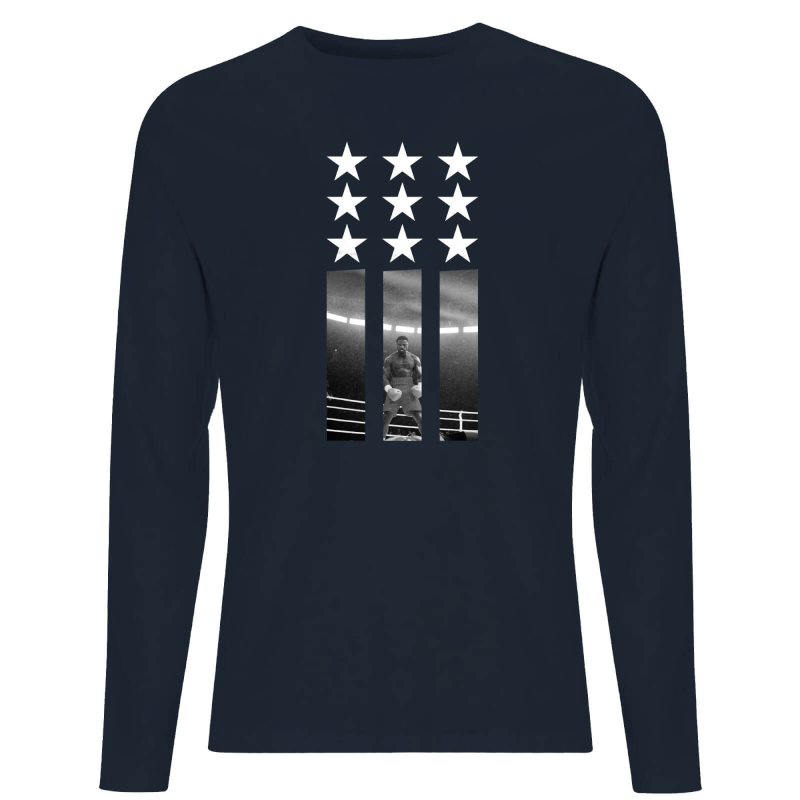 Creed Poster Stars Men's Long Sleeve T-Shirt - Navy - S