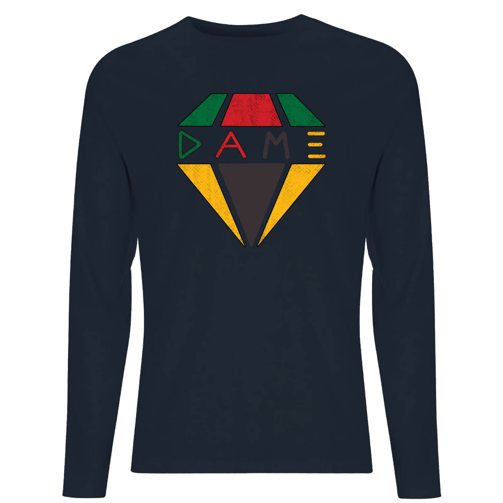 Creed DAME Diamond Logo Men's Long Sleeve T-Shirt - Navy - L