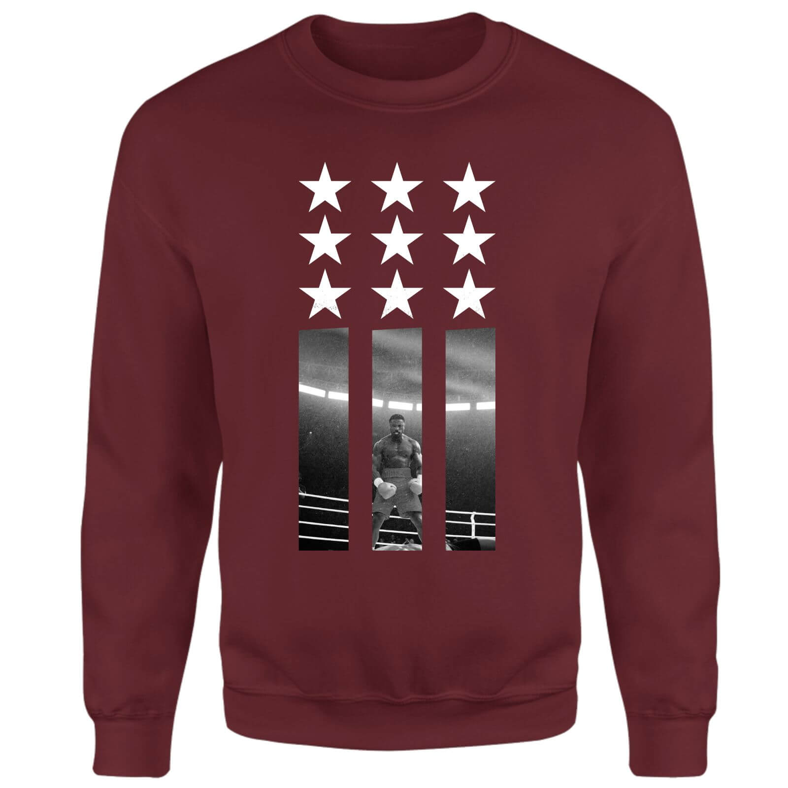 Creed Poster Stars Sweatshirt - Burgundy - XXL