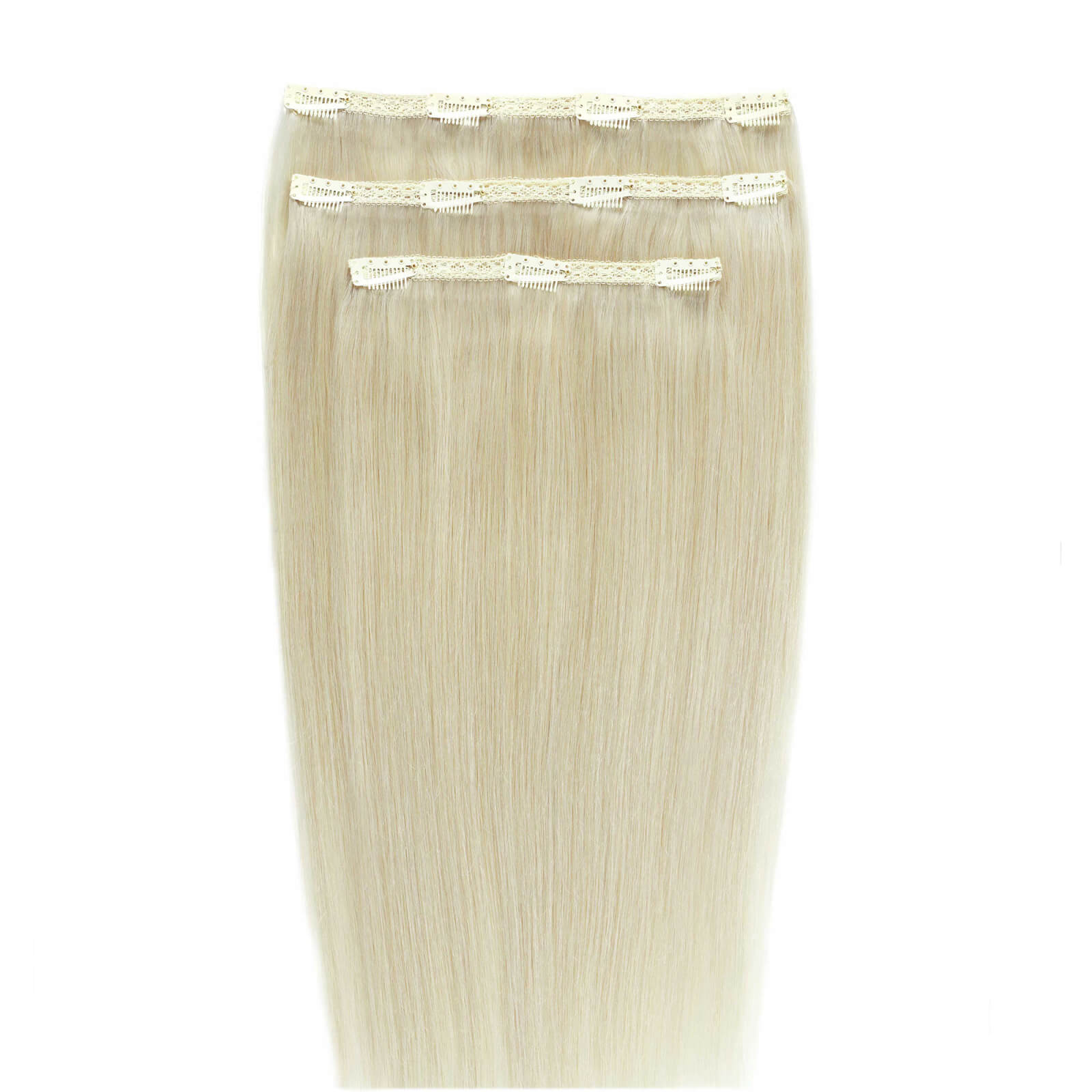 Beauty Works Deluxe Clip-in 16 Inch Extensions (various Colours) - Pure Platinum In White