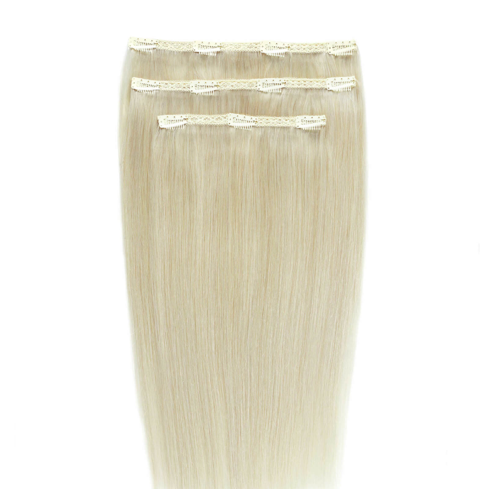 Beauty Works Deluxe Clip-in 20 Inch Extensions (various Colours) - Pure Platinum In White