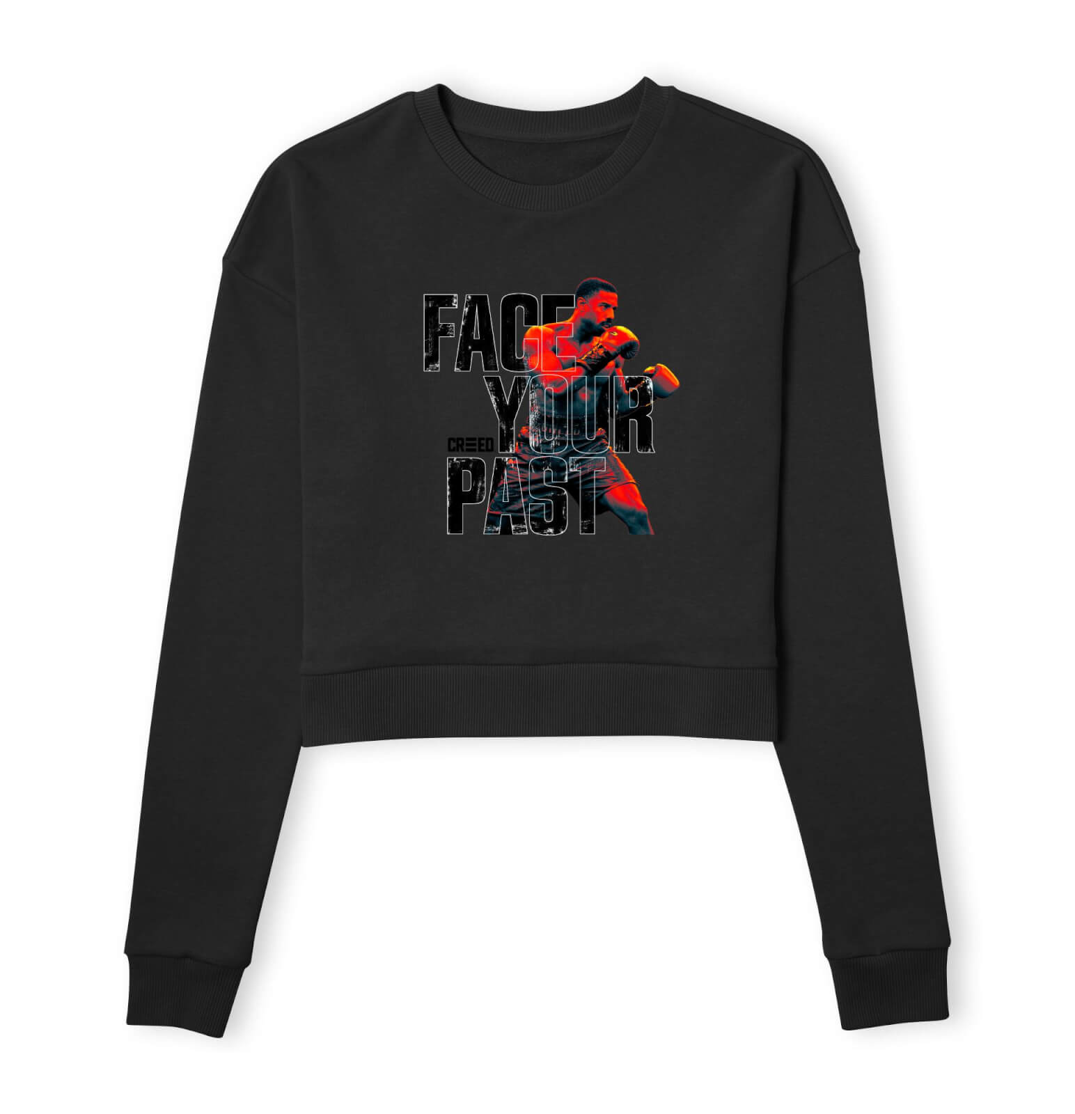 Creed Face Your Past Women's Cropped Sweatshirt - Black - L