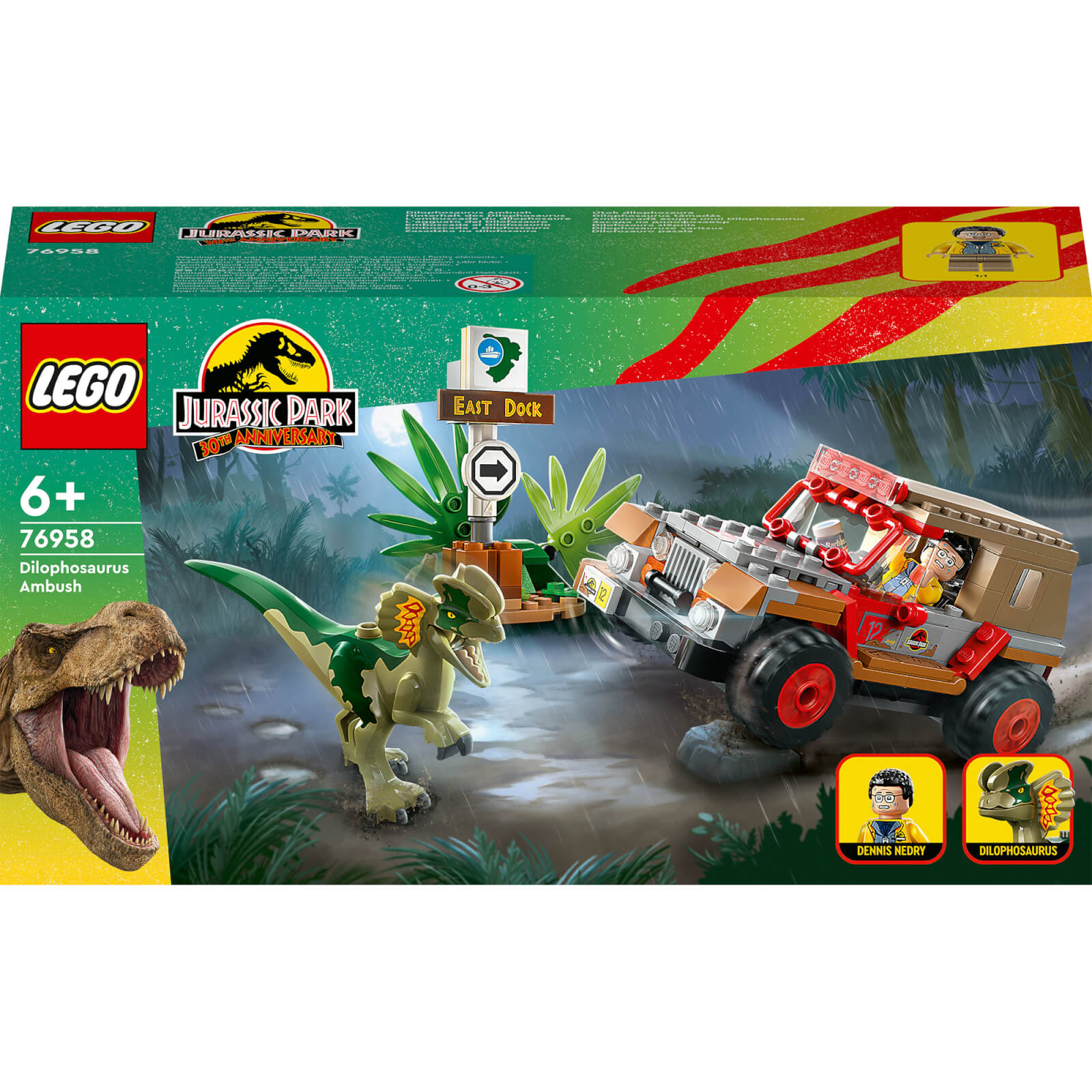 Image of 76958 LEGO® JURASSIC WORLD™ Ambush of dilophosaurus