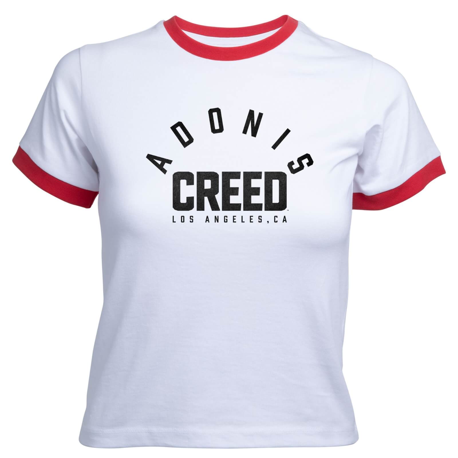 

Creed Adonis Creed LA Women's Cropped Ringer T-Shirt - White Red - L