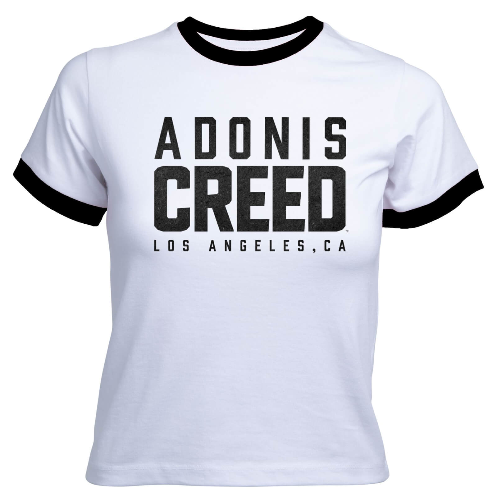 

Creed Adonis Creed LA Logo Women's Cropped Ringer T-Shirt - White Black - XXL