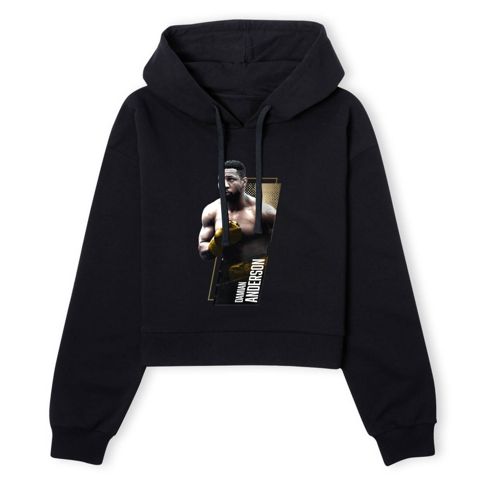 Creed Damian Anderson Women's Cropped Hoodie - Black - XS