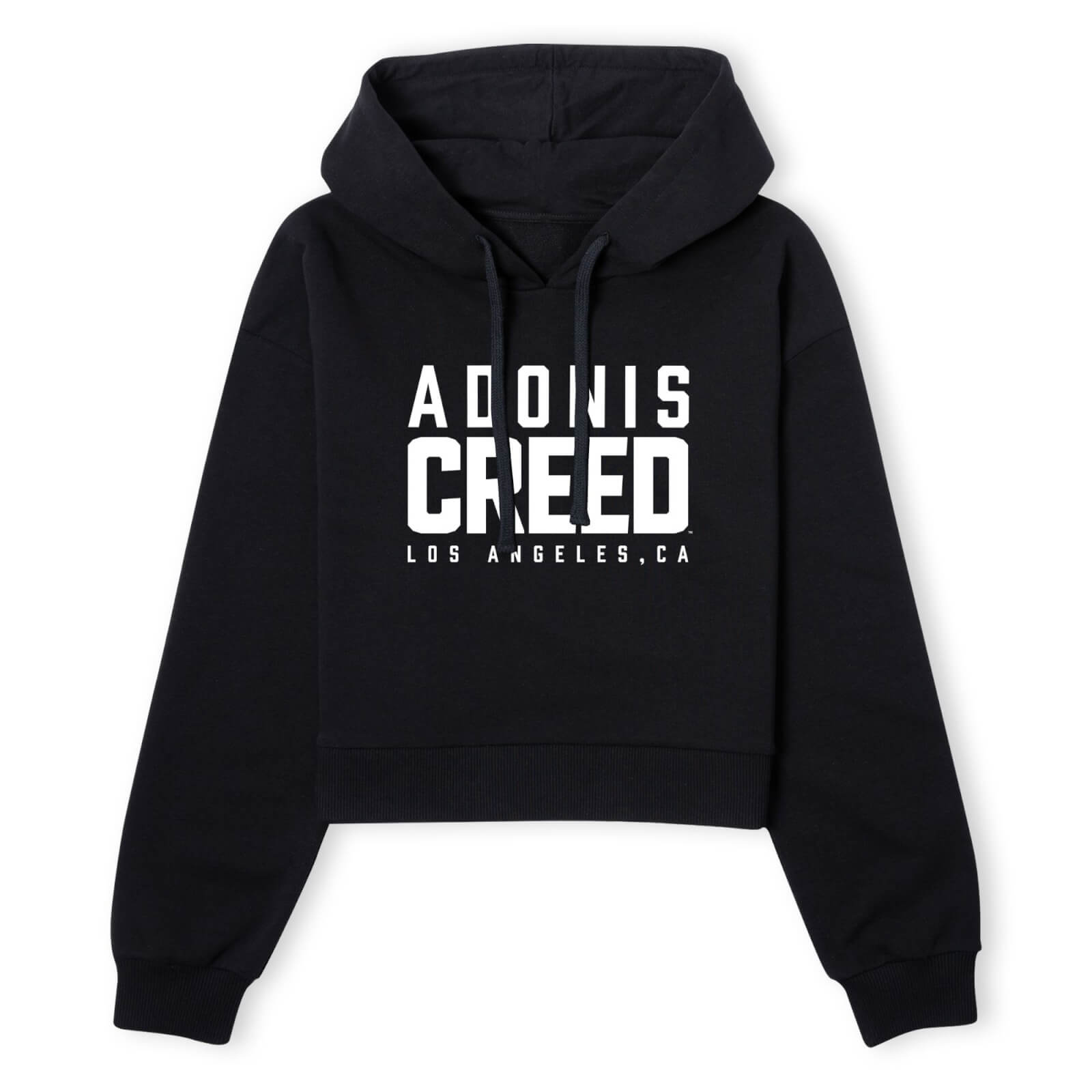 Creed Adonis Creed LA Logo Women's Cropped Hoodie - Black - XS