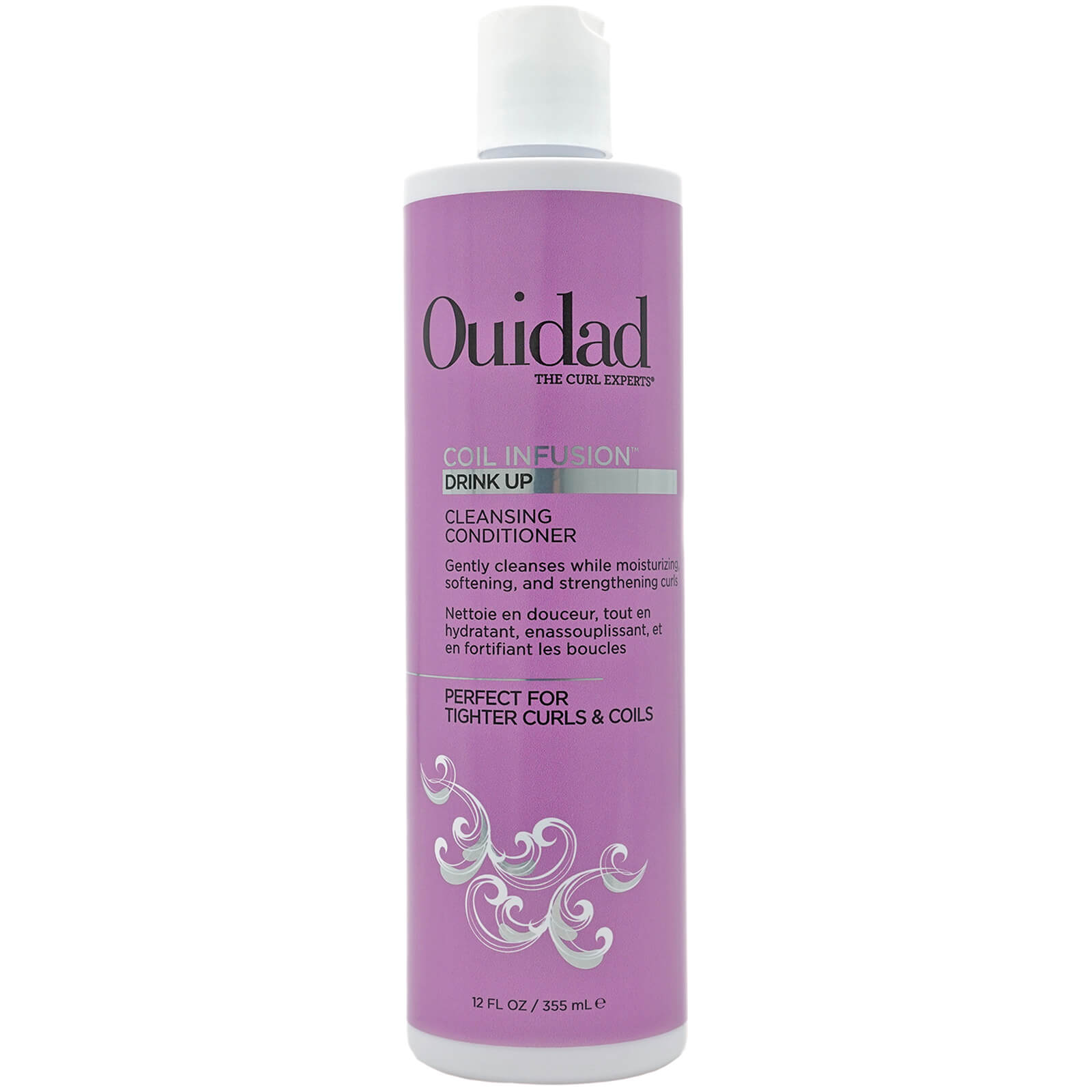 Ouidad Coil Infusion Drink Up Cleansing Conditioner 12 oz In White
