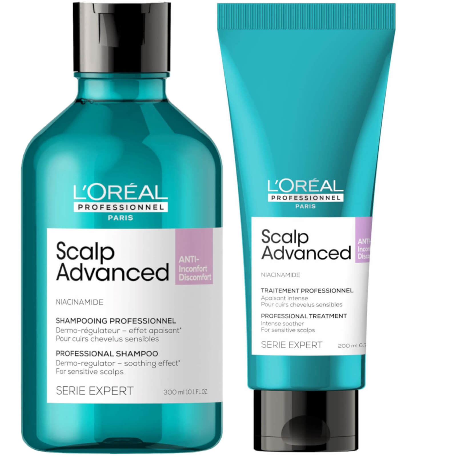 L'Oreal Professionnel Serie Expert Scalp Advanced Anti-Discomfort Hair Shampoo and Treatment Duo