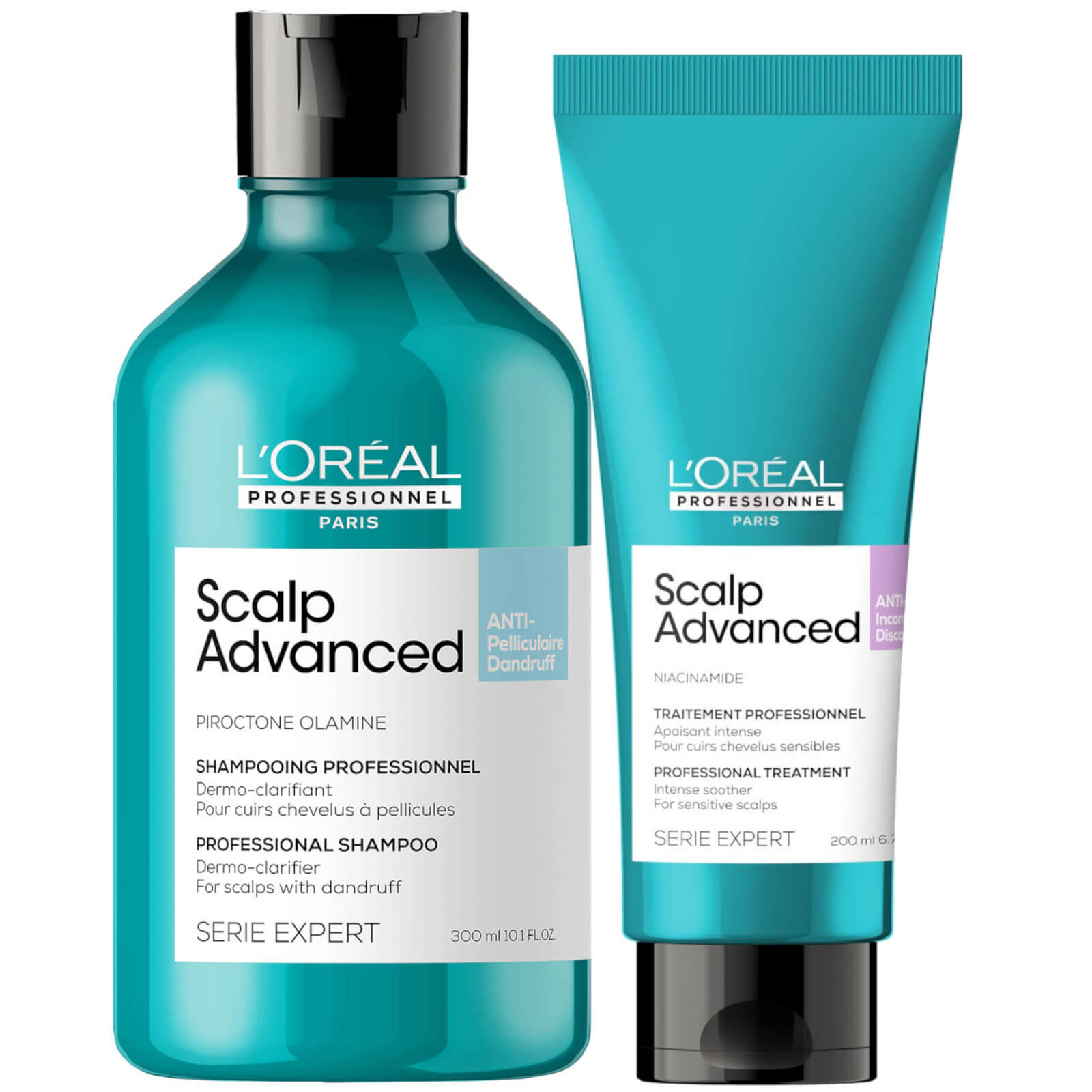 L'Oreal Professionnel Serie Expert Scalp Advanced Anti-Dandruff Shampoo and Hair Treatment Routine