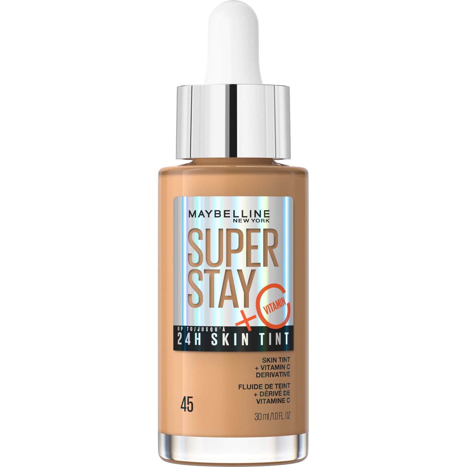 Maybelline Super Stay Up To 24h Skin Tint Foundation + Vitamin C 30ml (various Shades) - 45 In Neutral