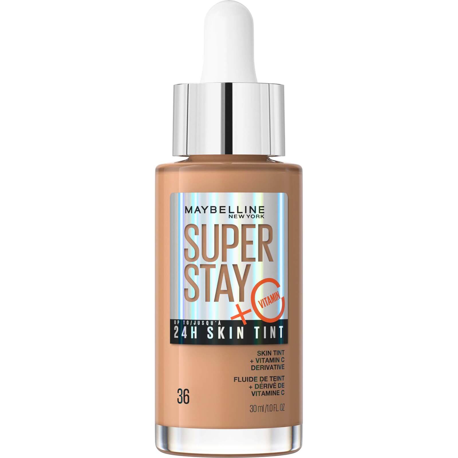 Maybelline Super Stay Up To 24h Skin Tint Foundation + Vitamin C 30ml (various Shades) - 36 In Brown