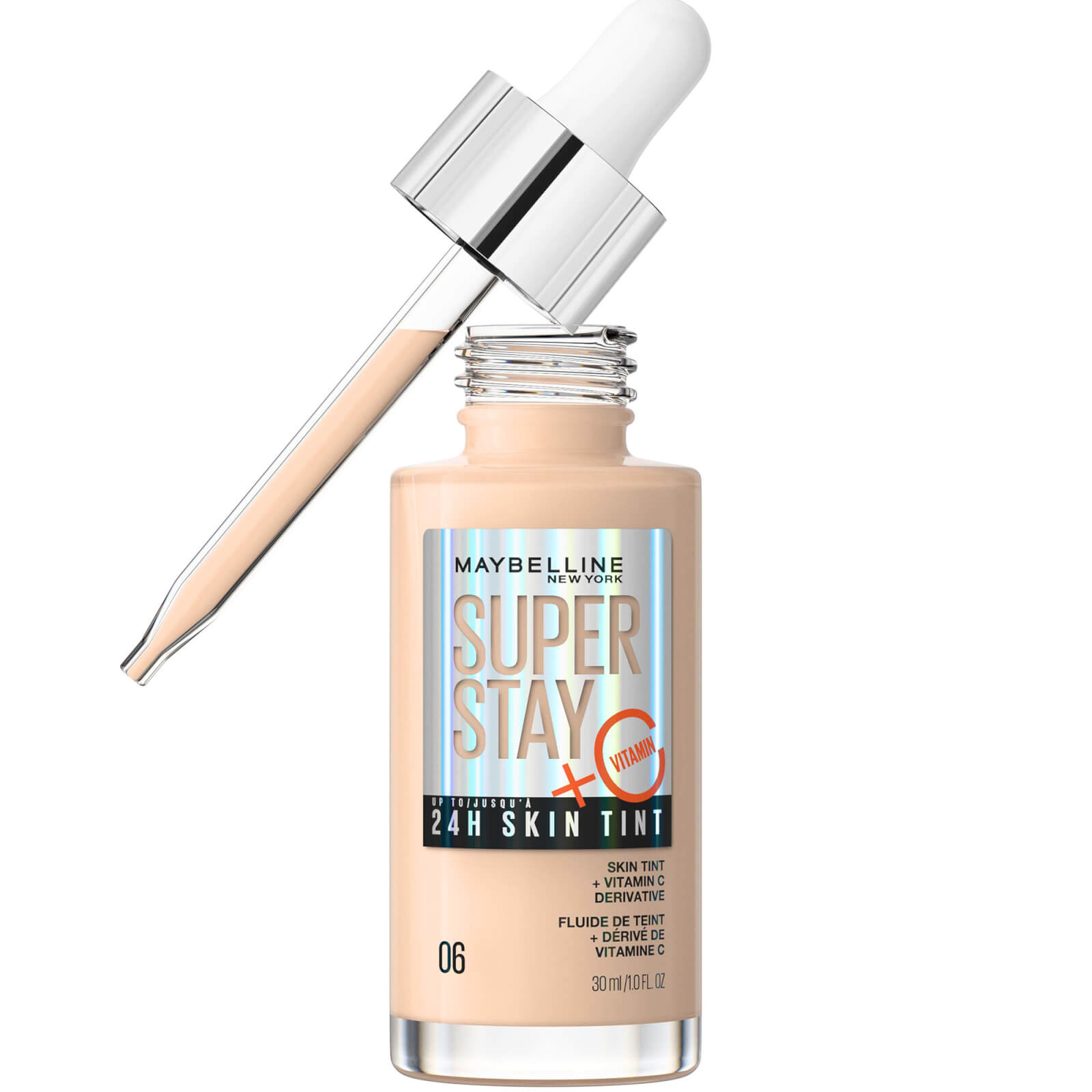 maybelline super stay up to 24h skin tint foundation + vitamin c 30ml (various shades) - 6