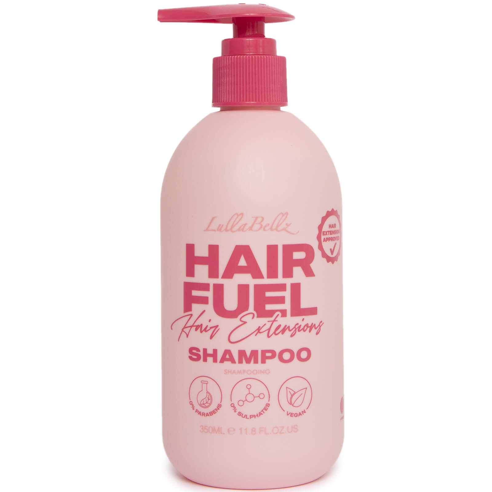 Lullabellz Hair Fuel Hair Extension Shampoo 350ml In White