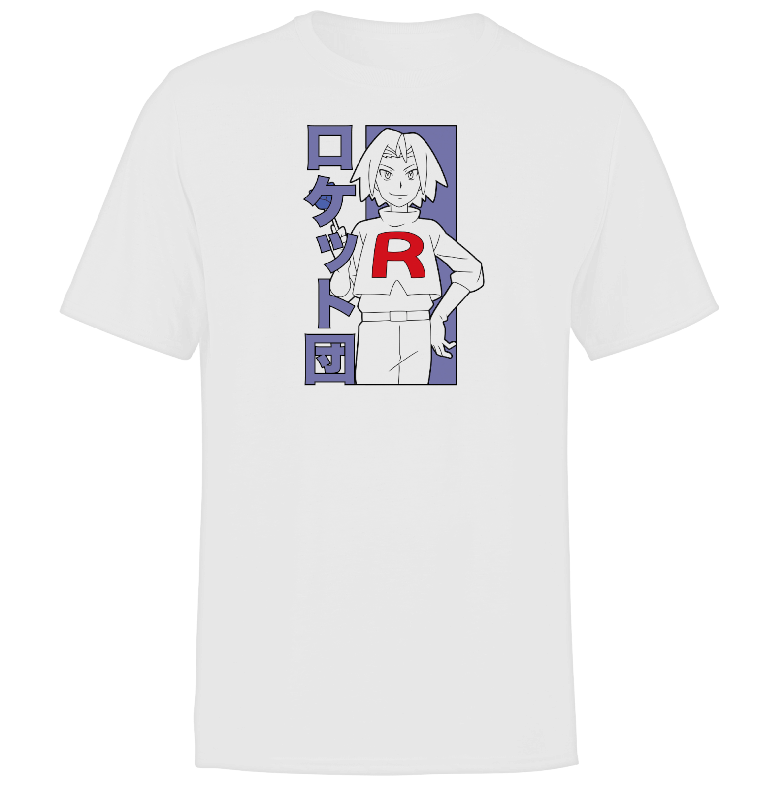 Akedo X Pokémon Team Rocket James Men's T-Shirt - White - M - White