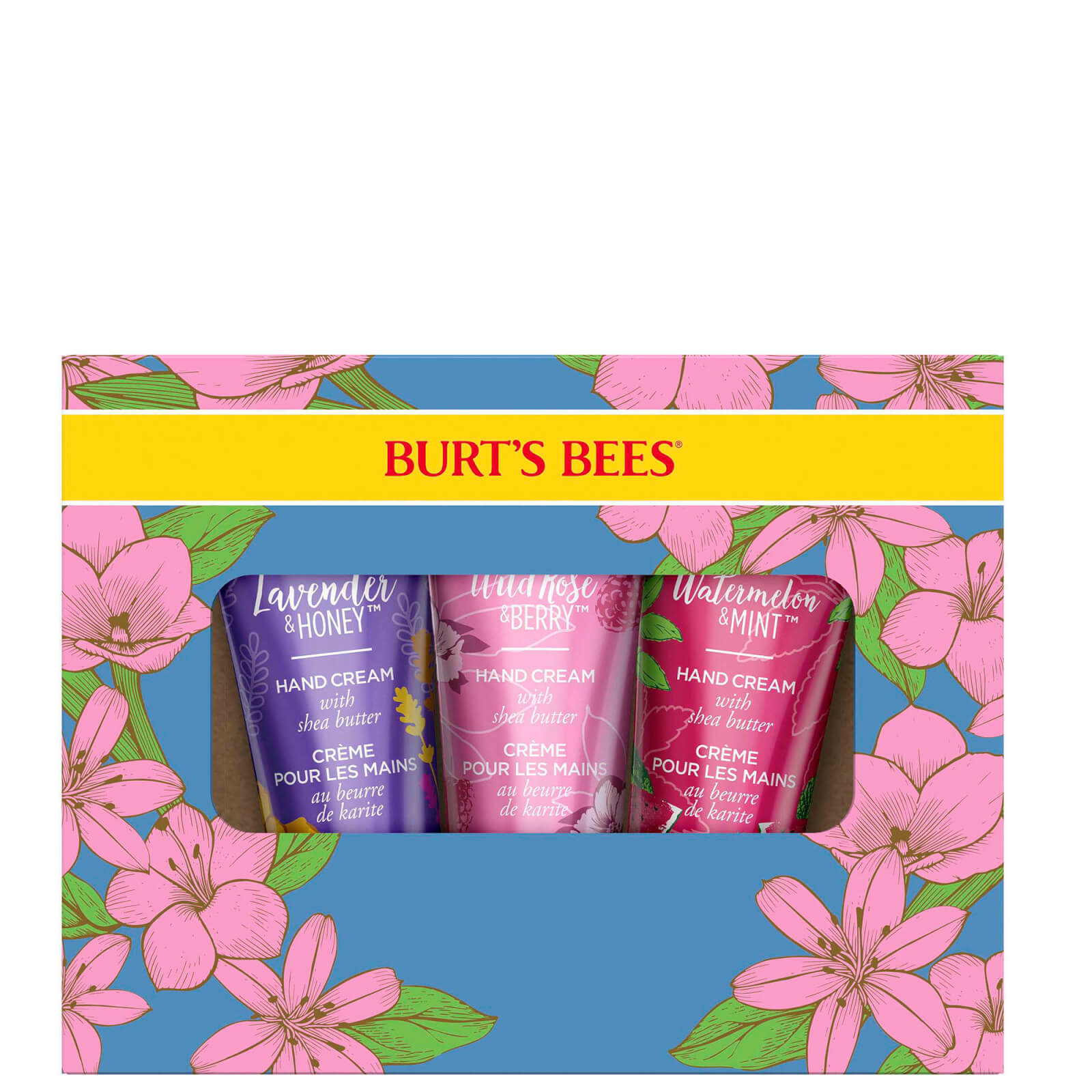 Burt's Bees Hand Cream Trio Gift Set In Multi