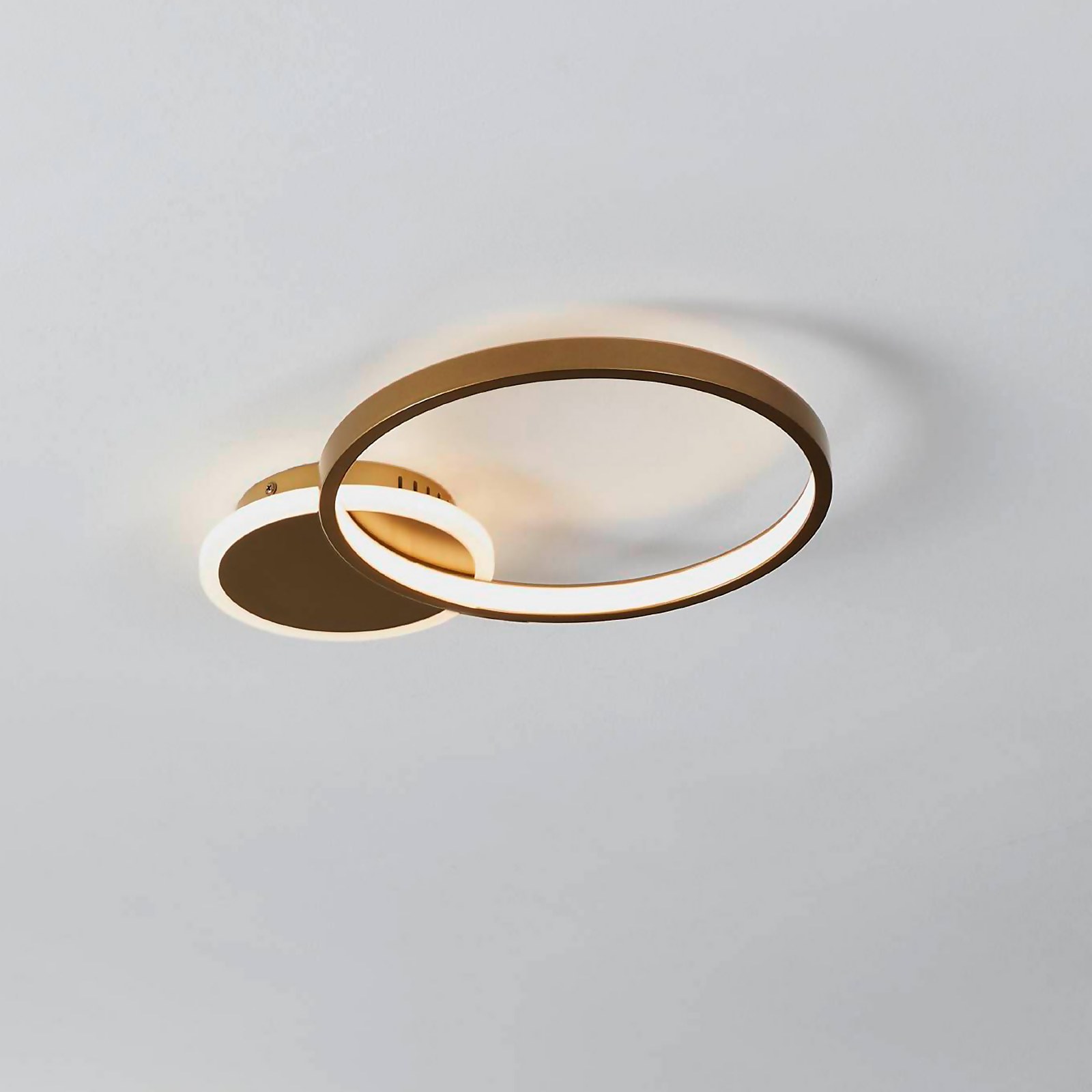 Eglo Gafares Connect Smart Flush Ceiling Light - Gold