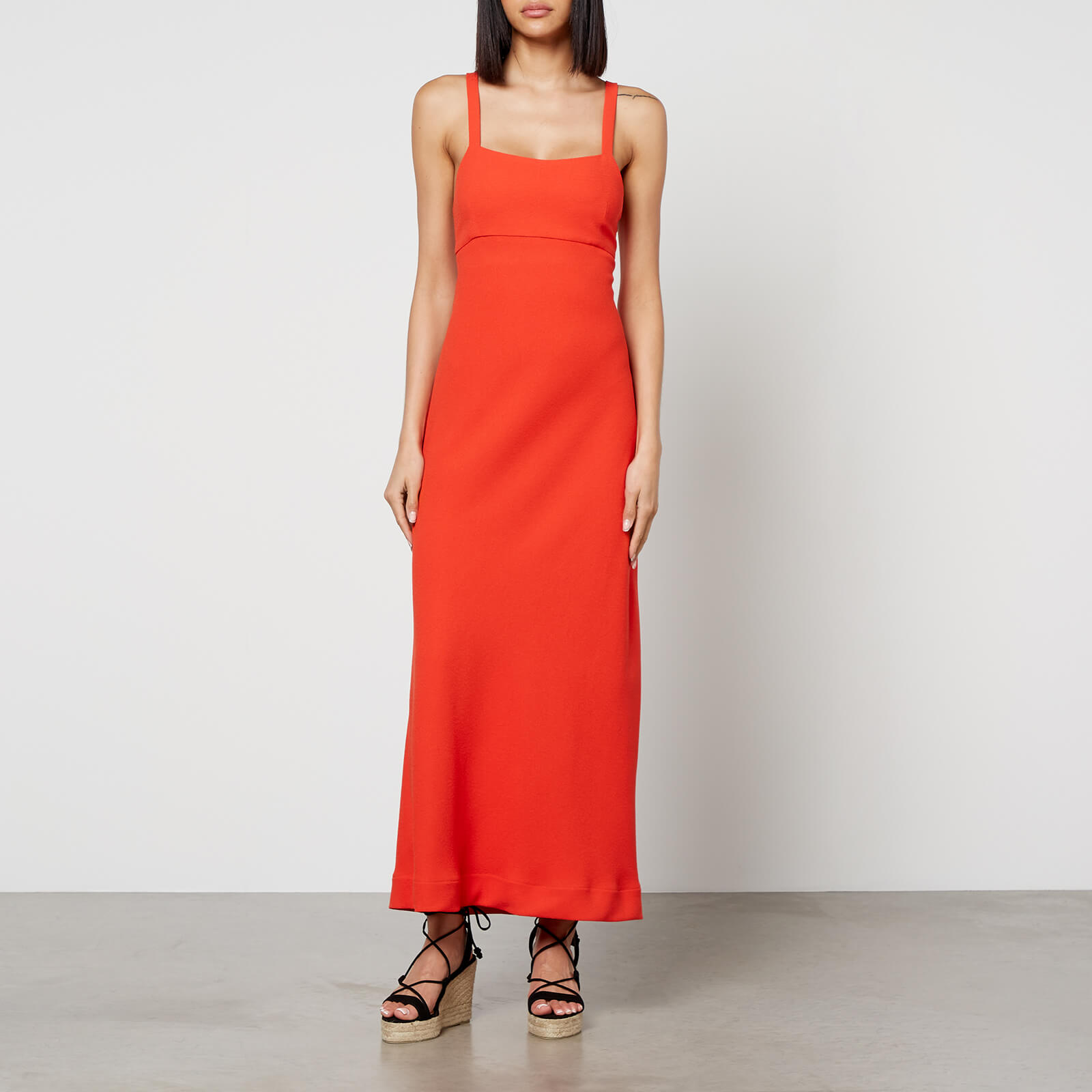 Rixo Brennan Wool-Cloqué Midi Dress - UK 18
