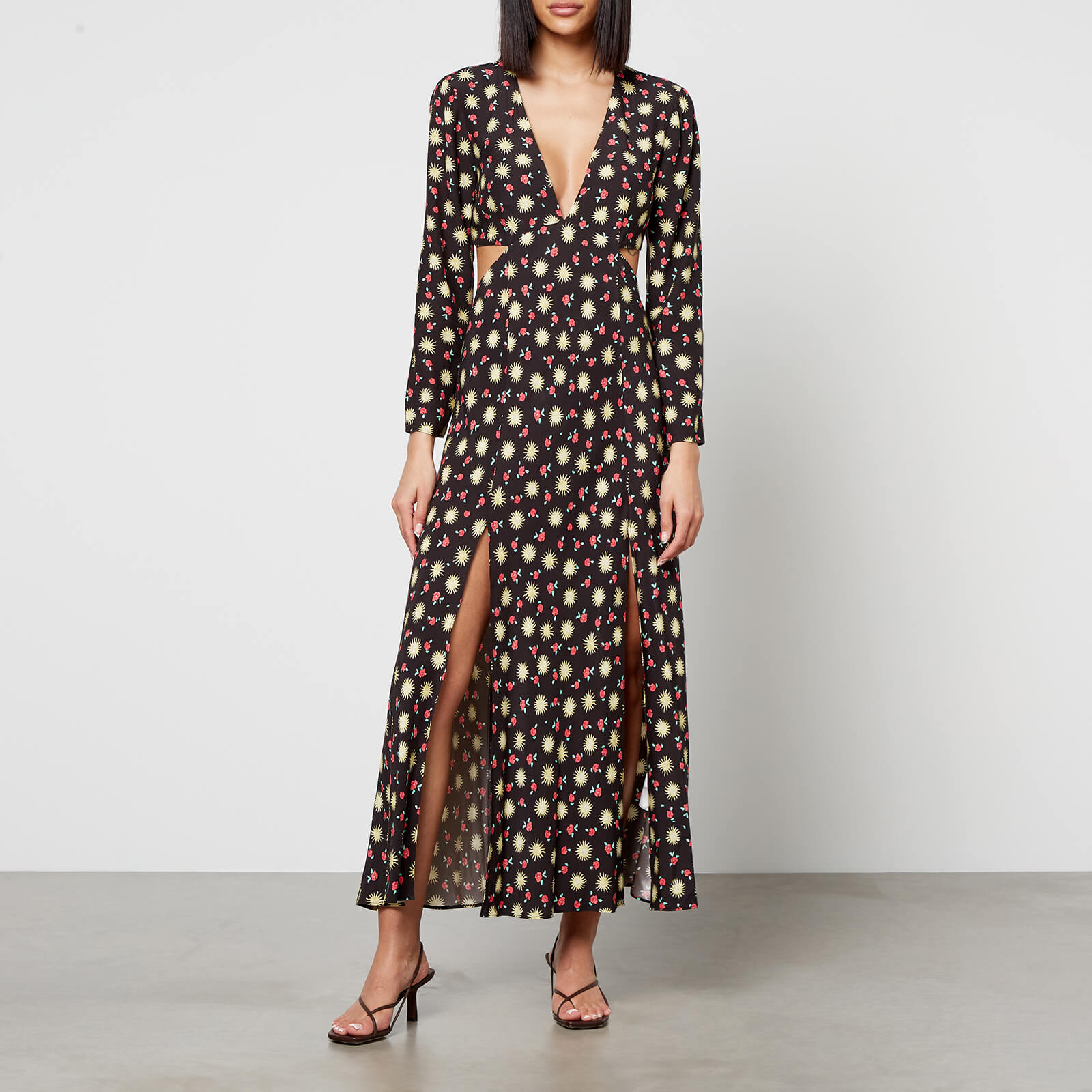 Rixo Zora Floral-Print Crepe Midi Dress - UK 6
