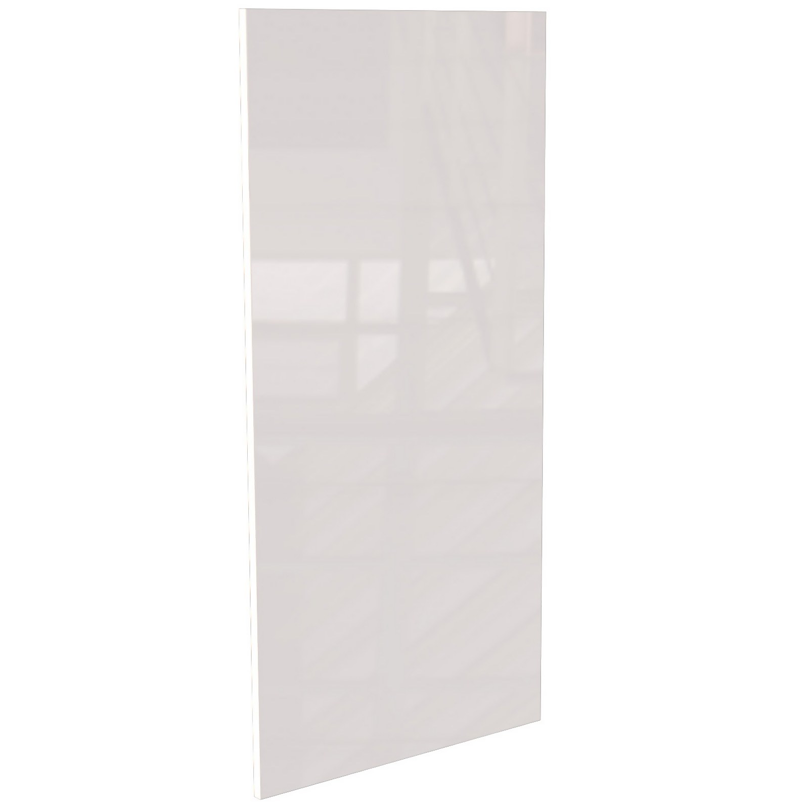 Modern Slab Kitchen Larder Door (H)1236 x (W)597mm - Gloss White