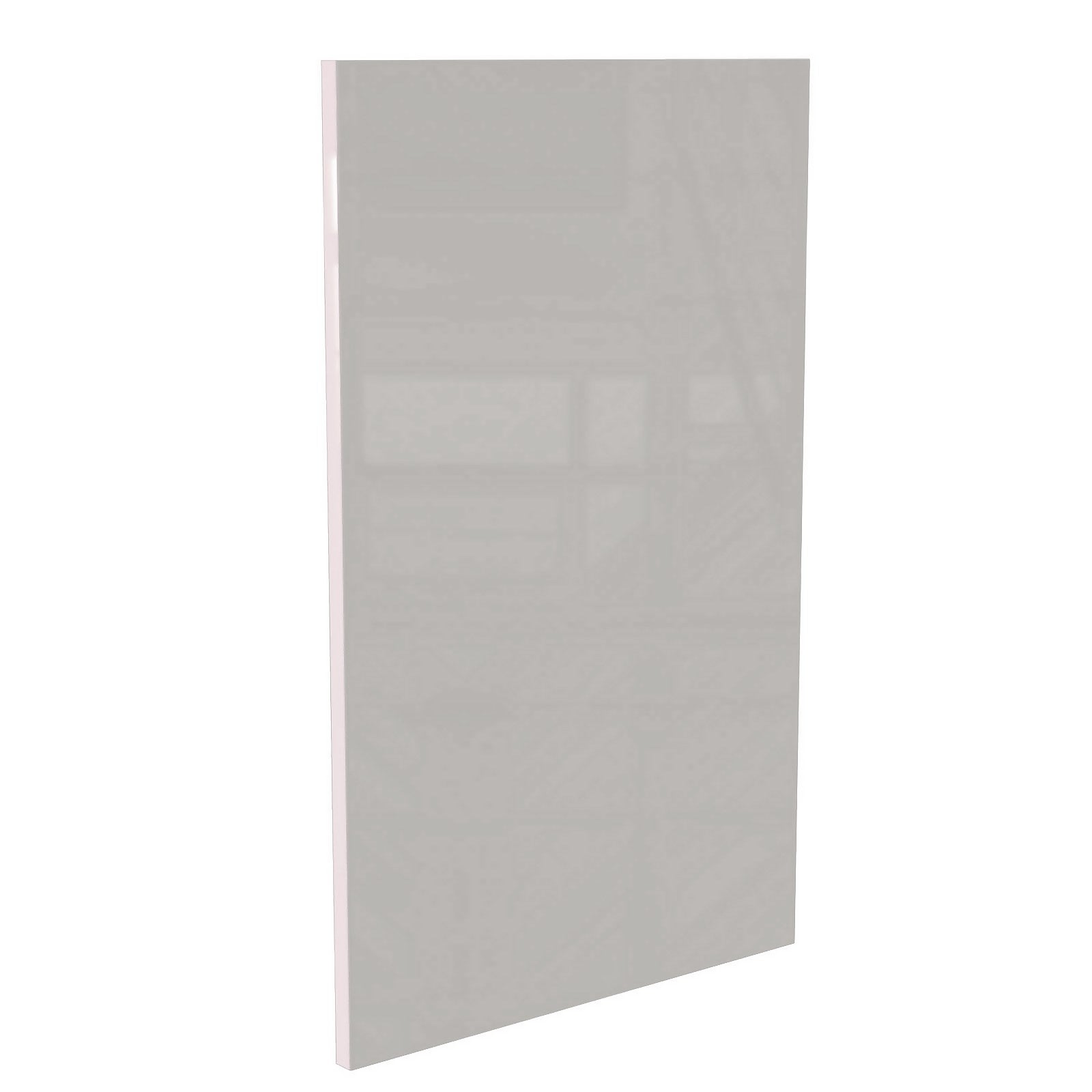 Modern Slab Kitchen Cabinet Door (W)447mm - Gloss Grey thumbnail