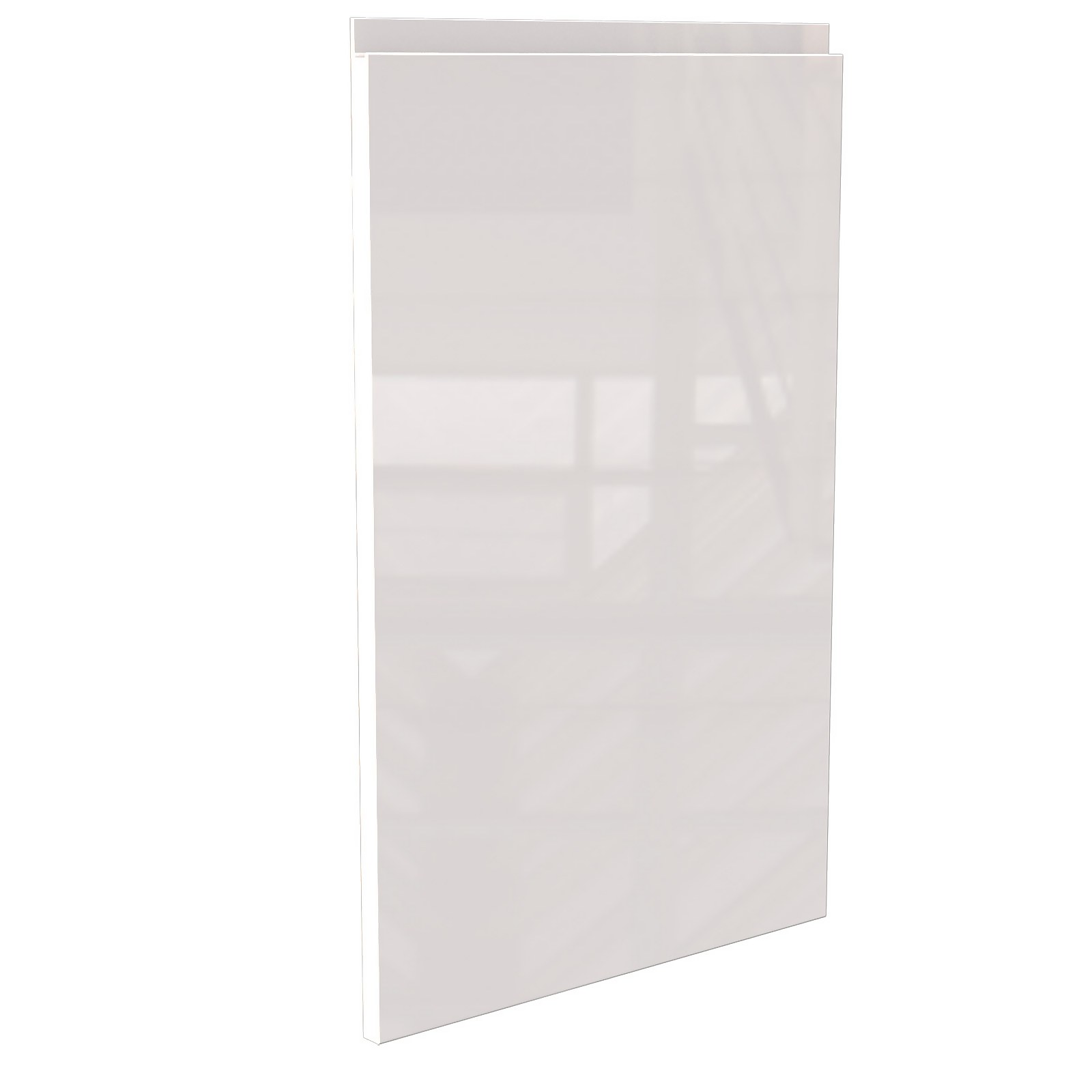 Handleless Kitchen Cabinet Door (W)447mm - Gloss White