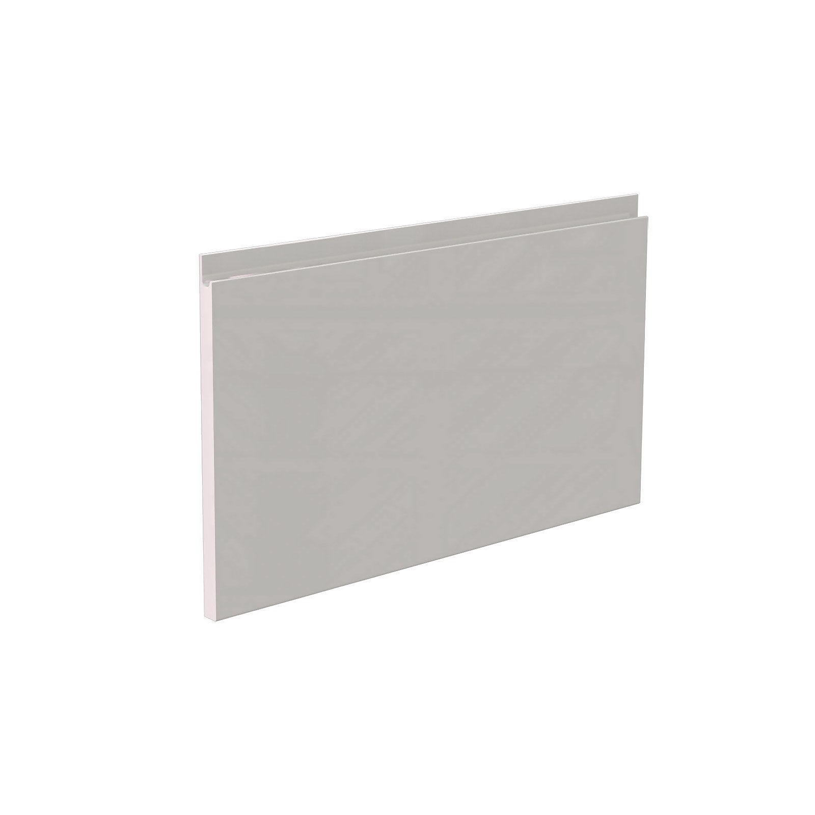 Handleless Kitchen Pan Drawer Front (W)597mm - Gloss Grey thumbnail