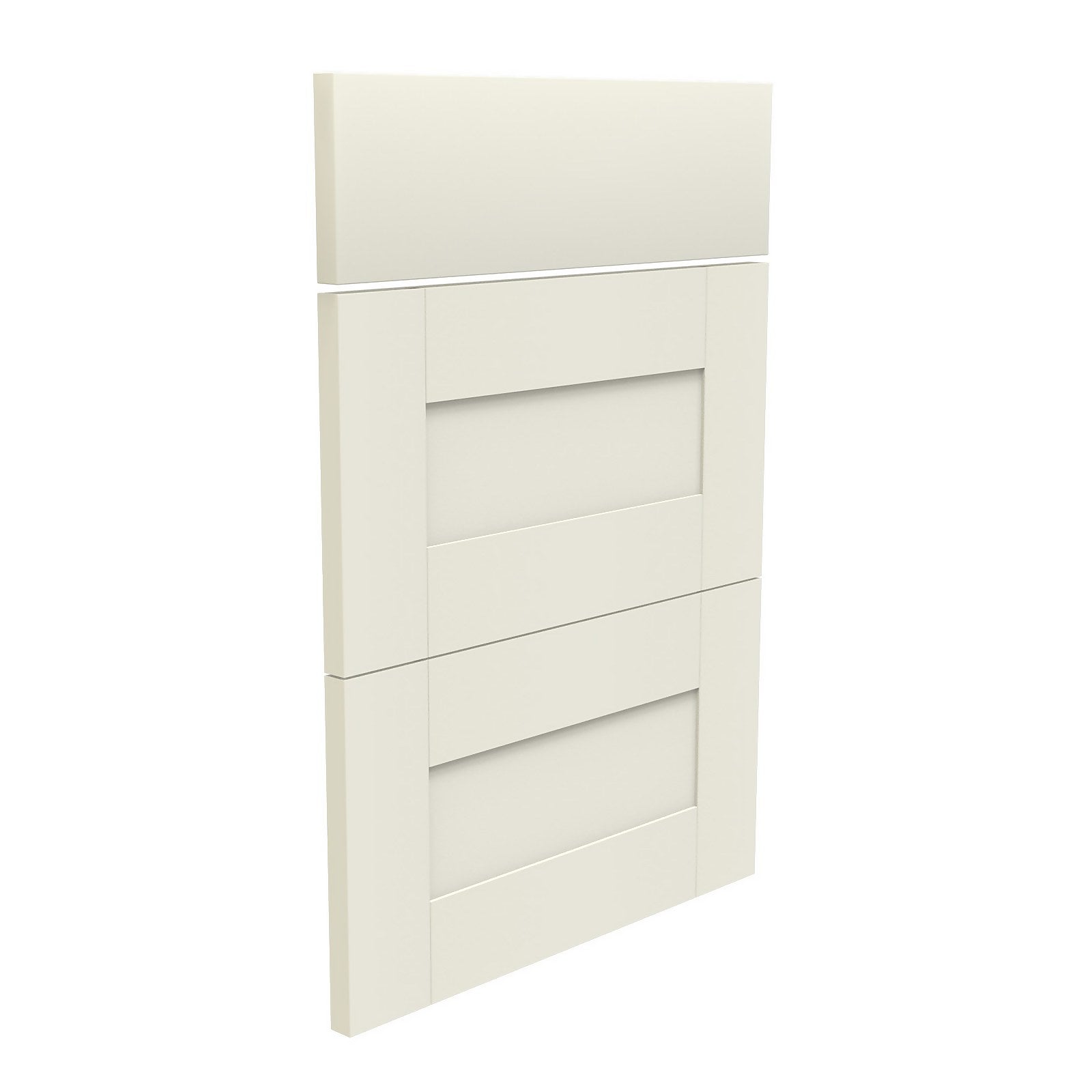 Classic Shaker Kitchen 3 Drawer fronts (W)497mm - Cream thumbnail