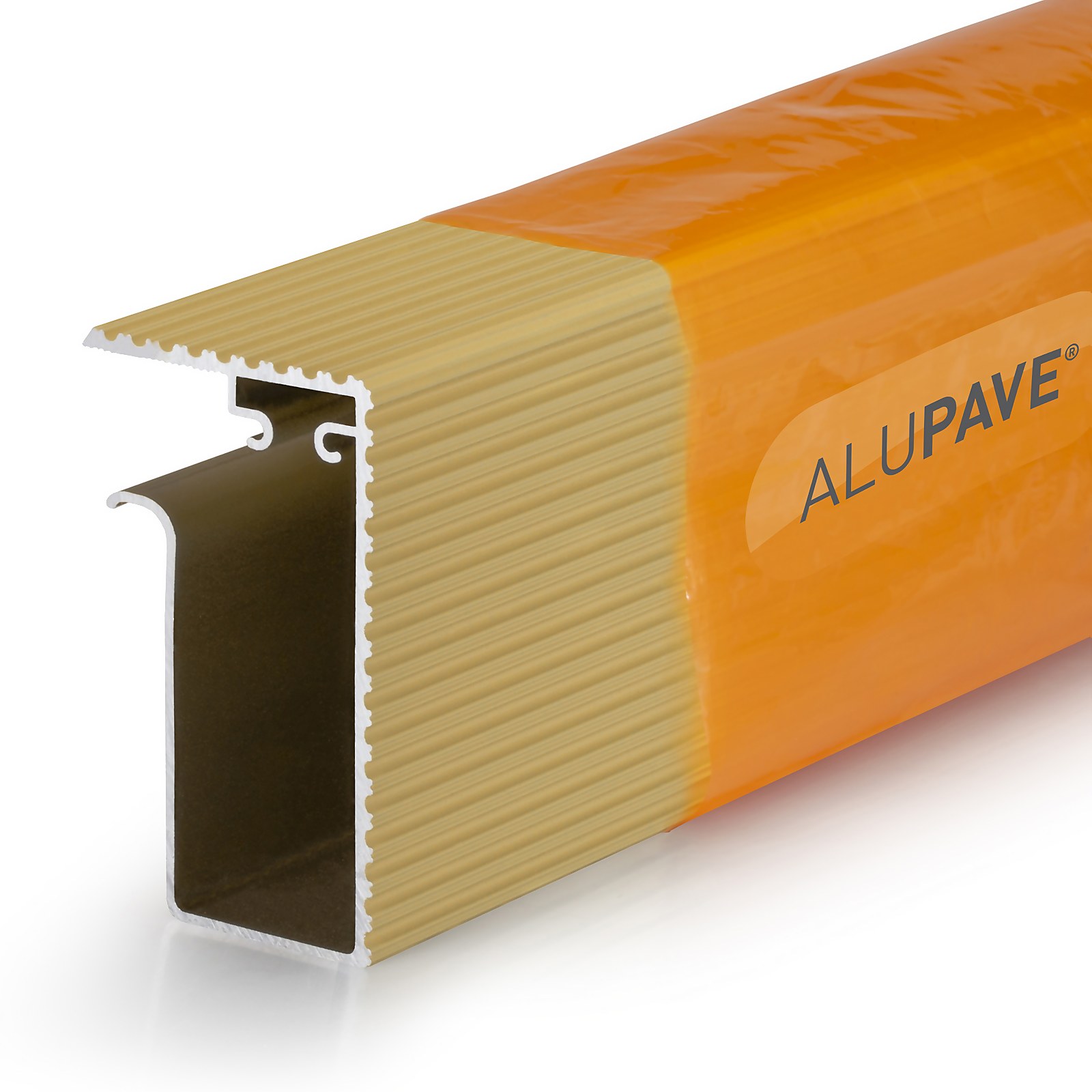 Alupave Fire Rated Flat Roof & Decking Side Gutter 2m Sand