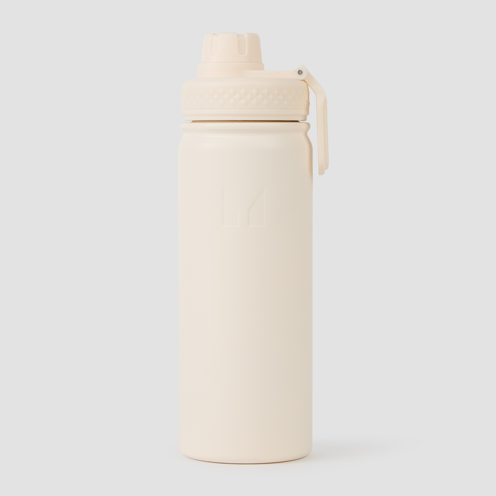 Myprotein UK MyProtein Masterbrand Medium Metal Water Bottle - Natural Cream
