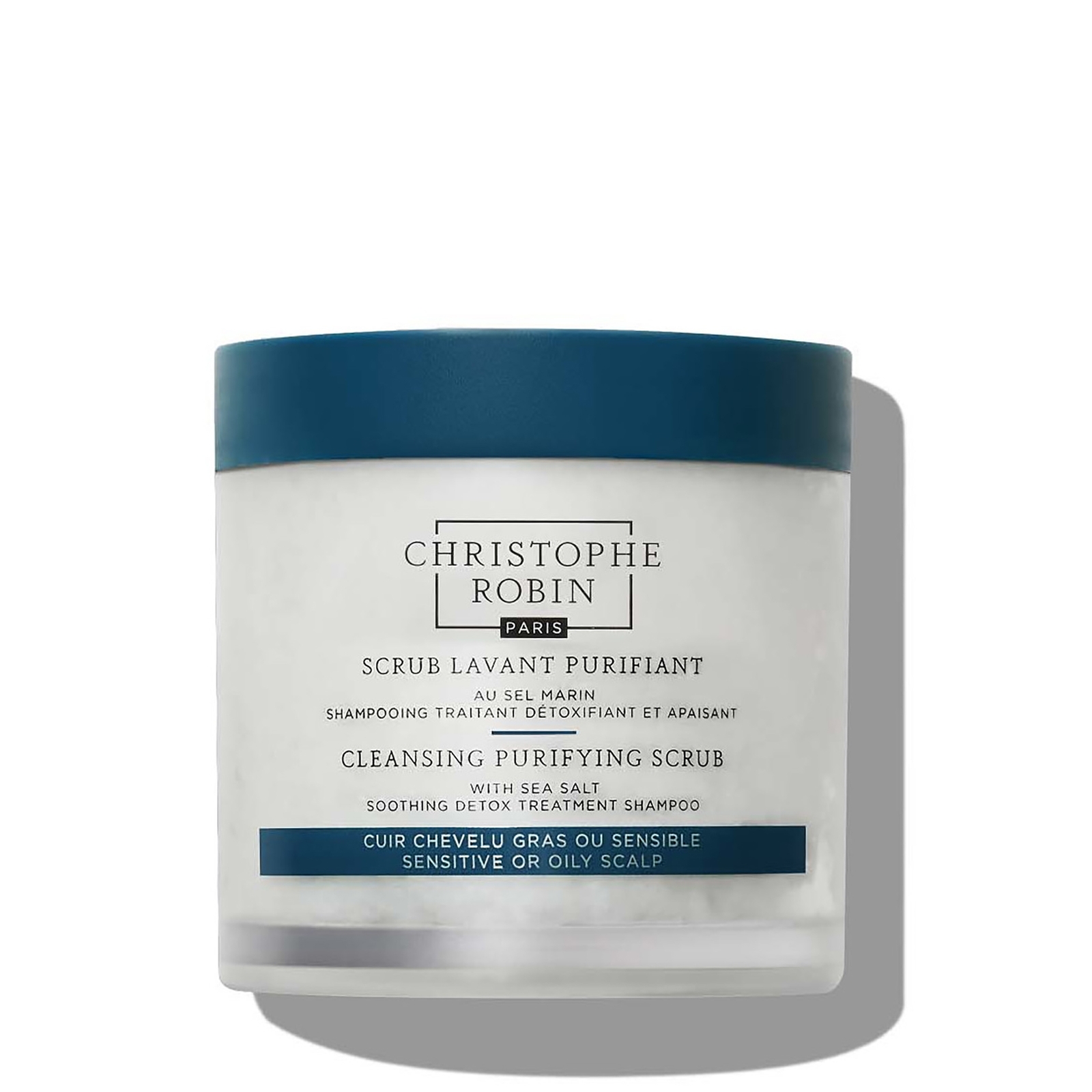Christophe Robin Cleansing Purifying Scrub With Sea Salt 250ml (low Dioxane) In White
