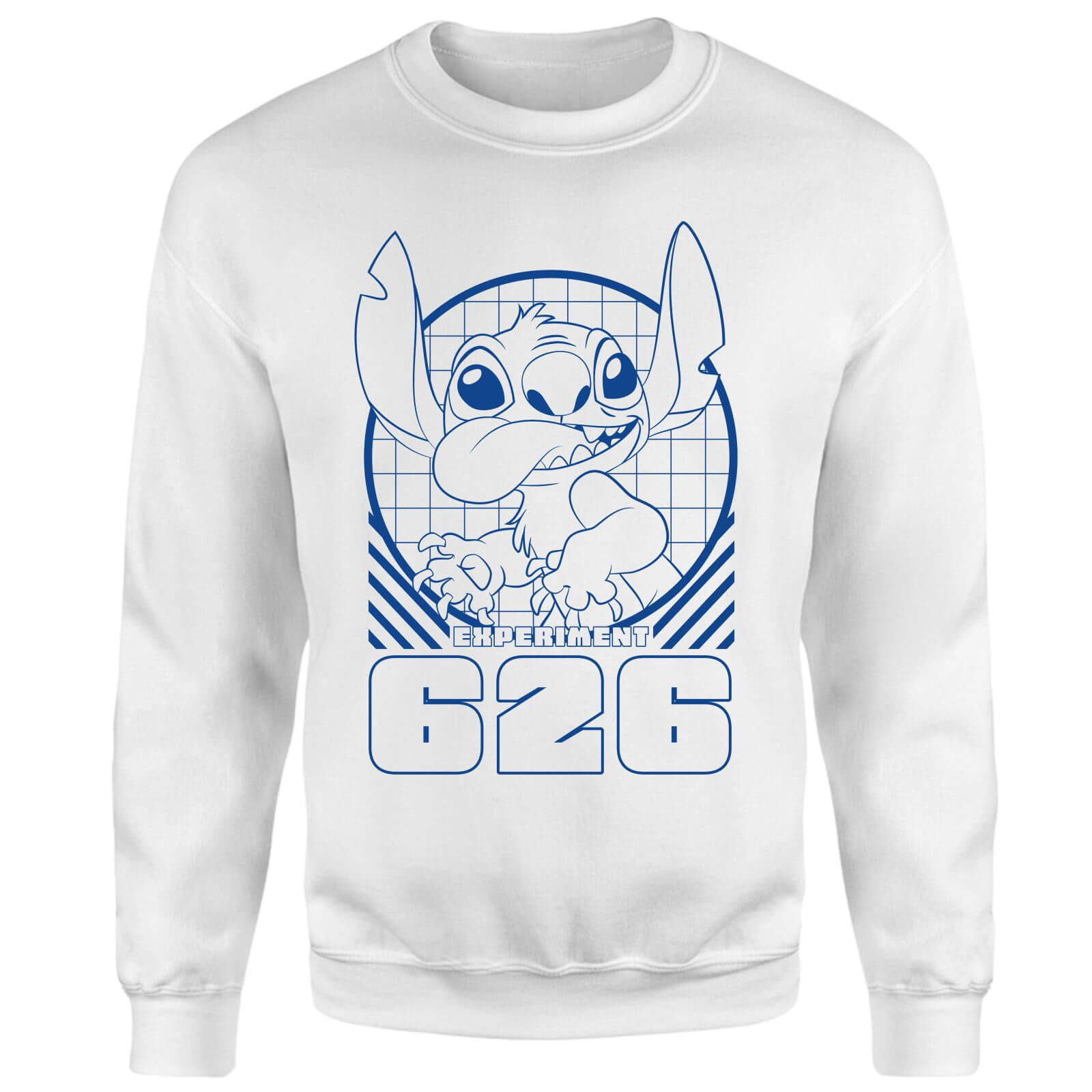 Lilo And Stitch Warning Experiment 626 Sweatshirt - White - S