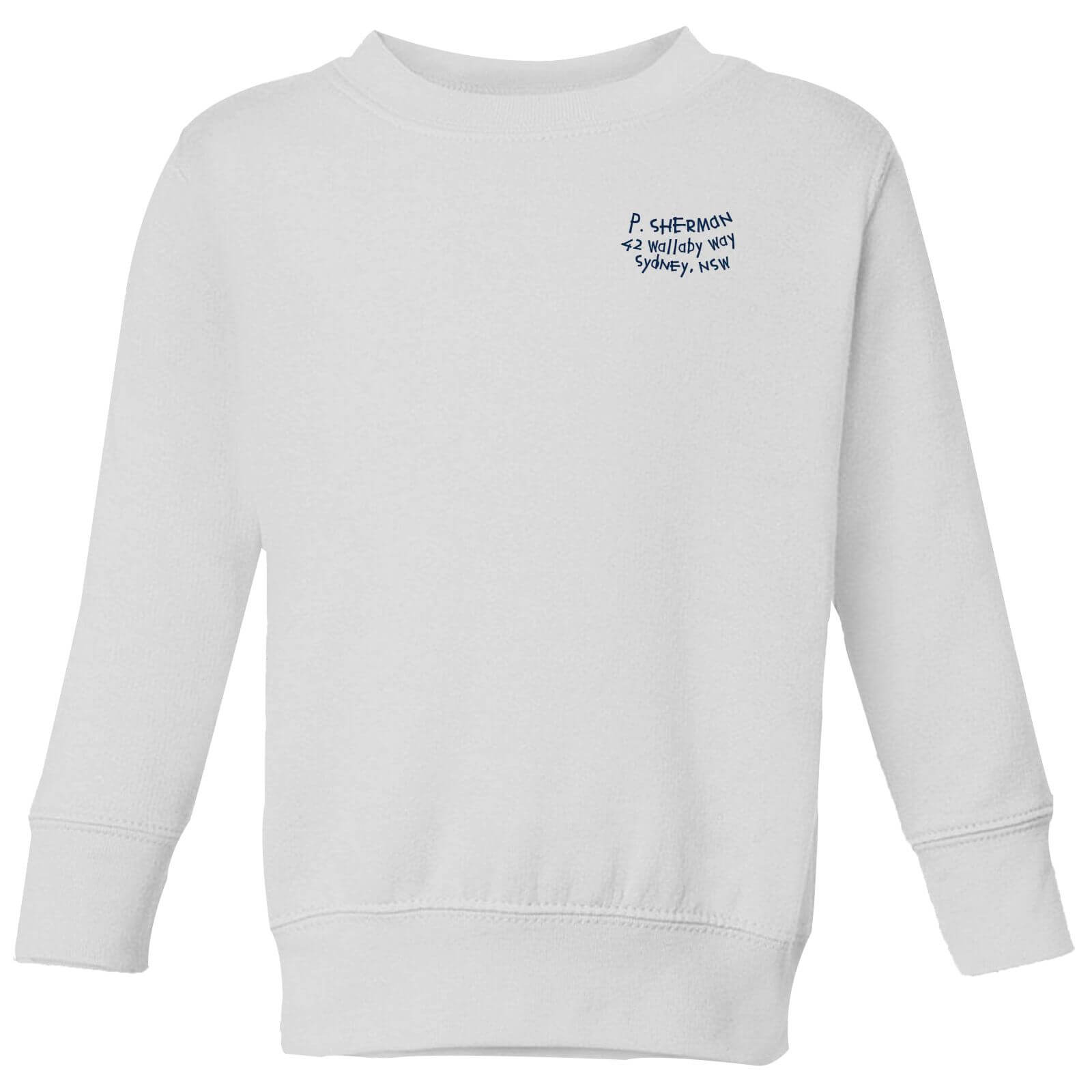 

Finding Nemo P.Sherman 42 Wallaby Way Kids' Sweatshirt - White - 3-4 Anni