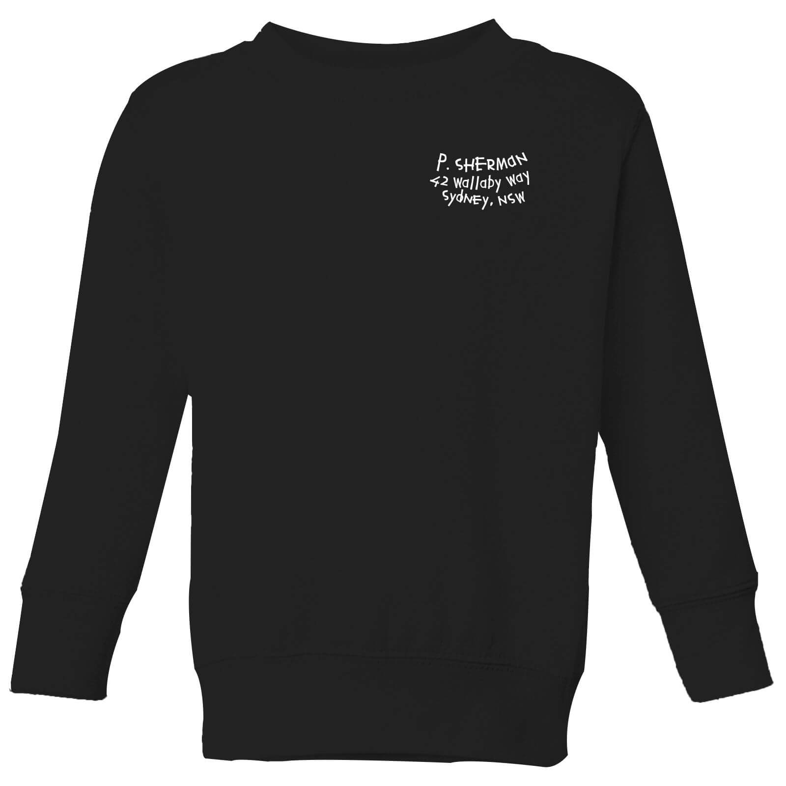 

Finding Nemo P.Sherman Address Kids' Sweatshirt - Black - 3-4 Anni