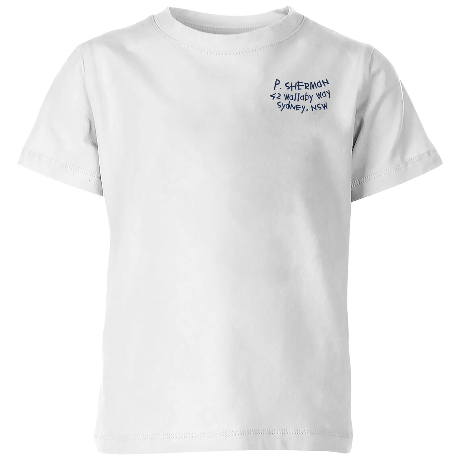 

Finding Nemo P.Sherman 42 Wallaby Way Kids' T-Shirt - White - 3-4 Anni