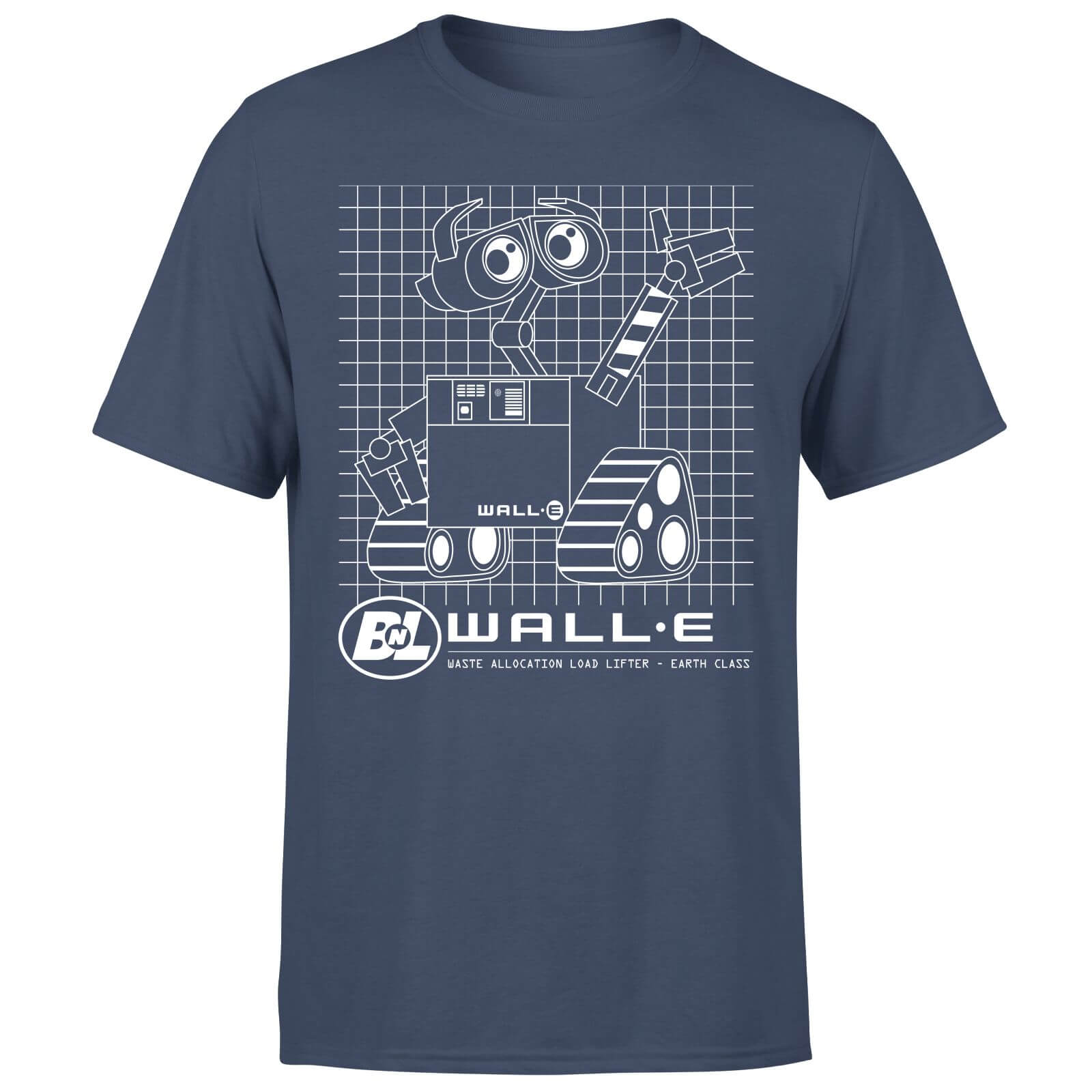 Wall-E Schematic Men's T-Shirt - Navy - XXL
