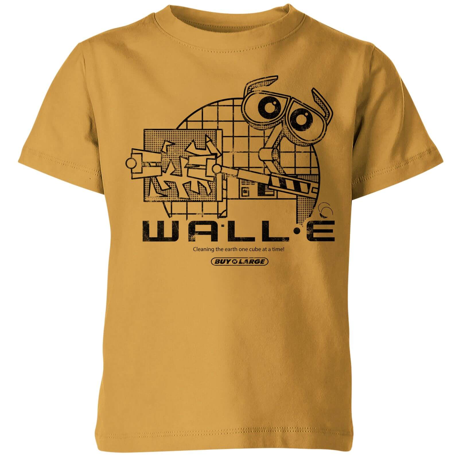 Wall-E Clean Up Crew Kids' T-Shirt - Mustard - 11-12 Years