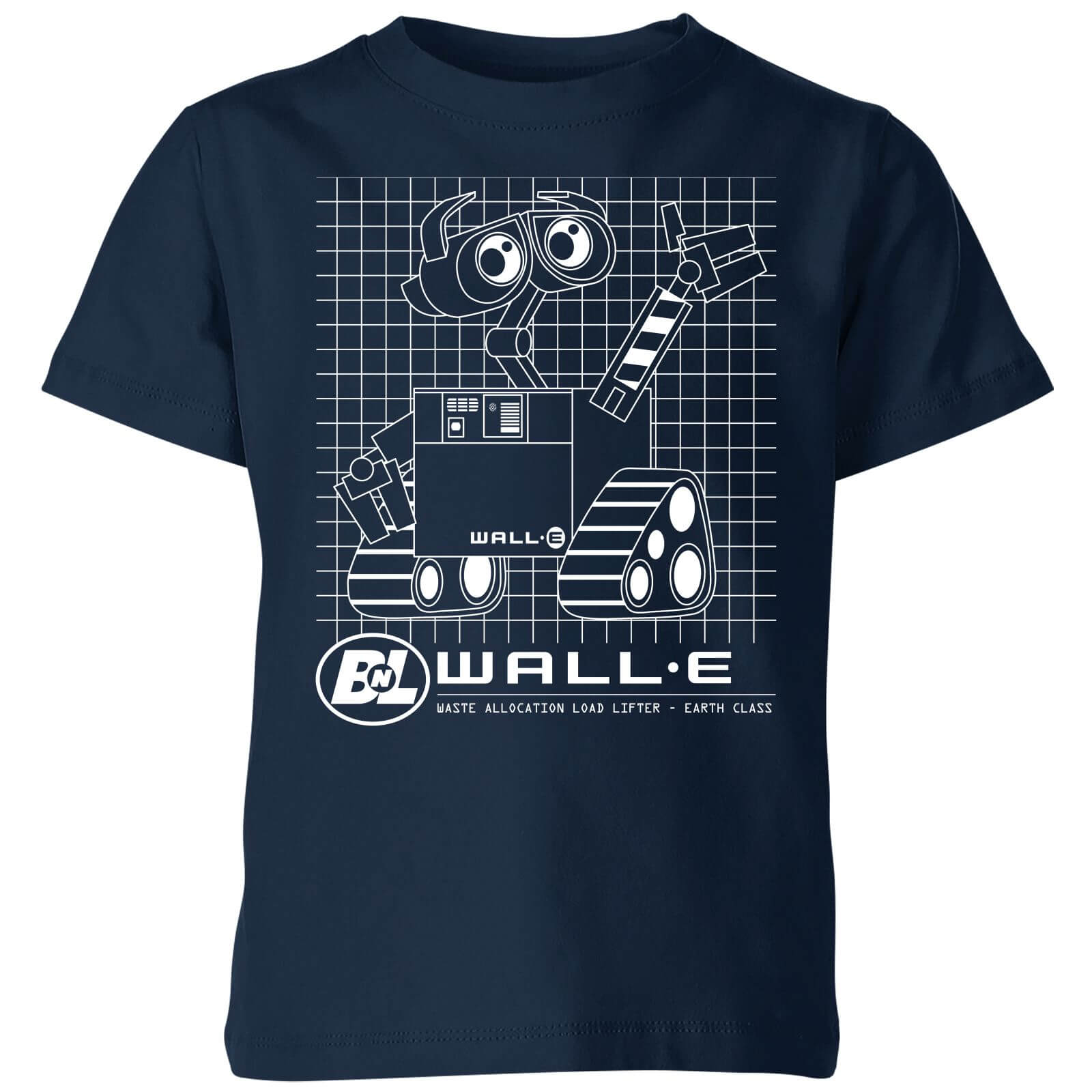 Wall-E Schematic Kids' T-Shirt - Navy - 11-12 Jahre