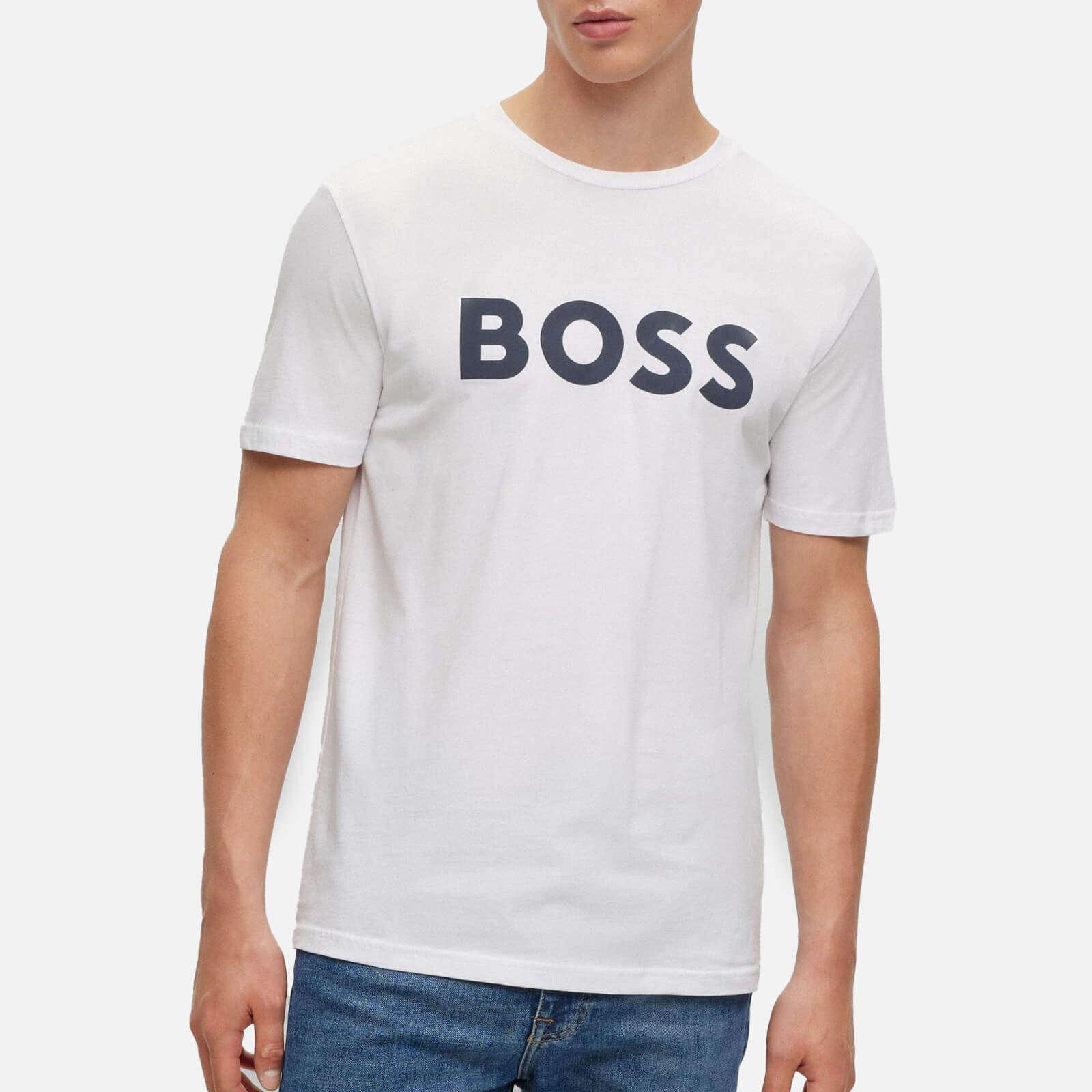 BOSS Orange Men's Thinking Cotton-Jersey T-Shirt
