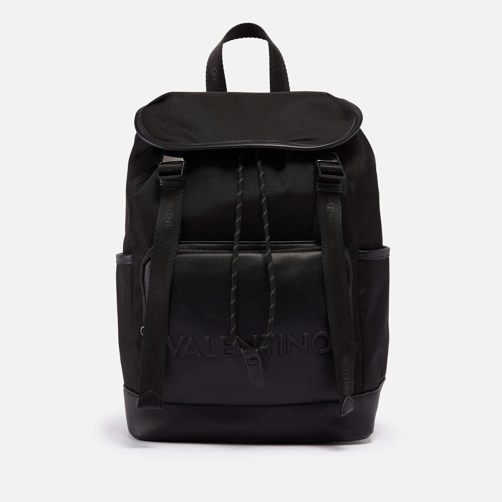 Valentino Cristian Canvas and Faux Leather Backpack