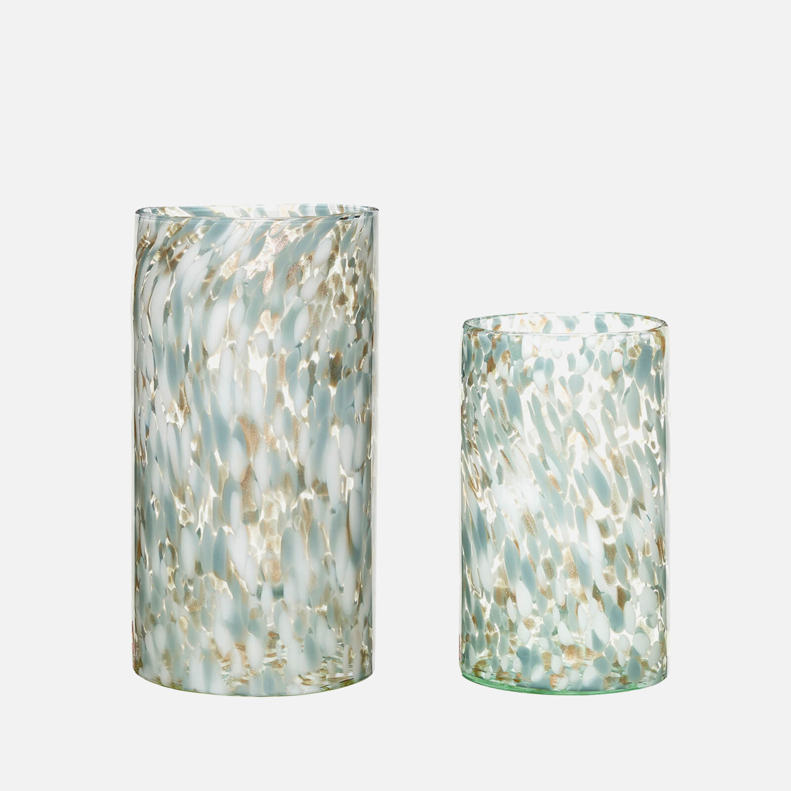 Hubsch Libra Vase - Set of 2 - Green/Blue