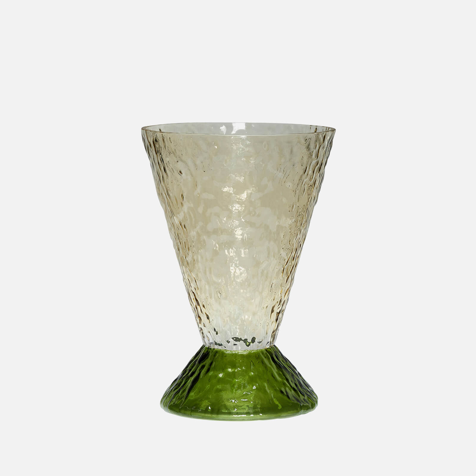Hubsch Abyss Vase - Dark Green/Brown