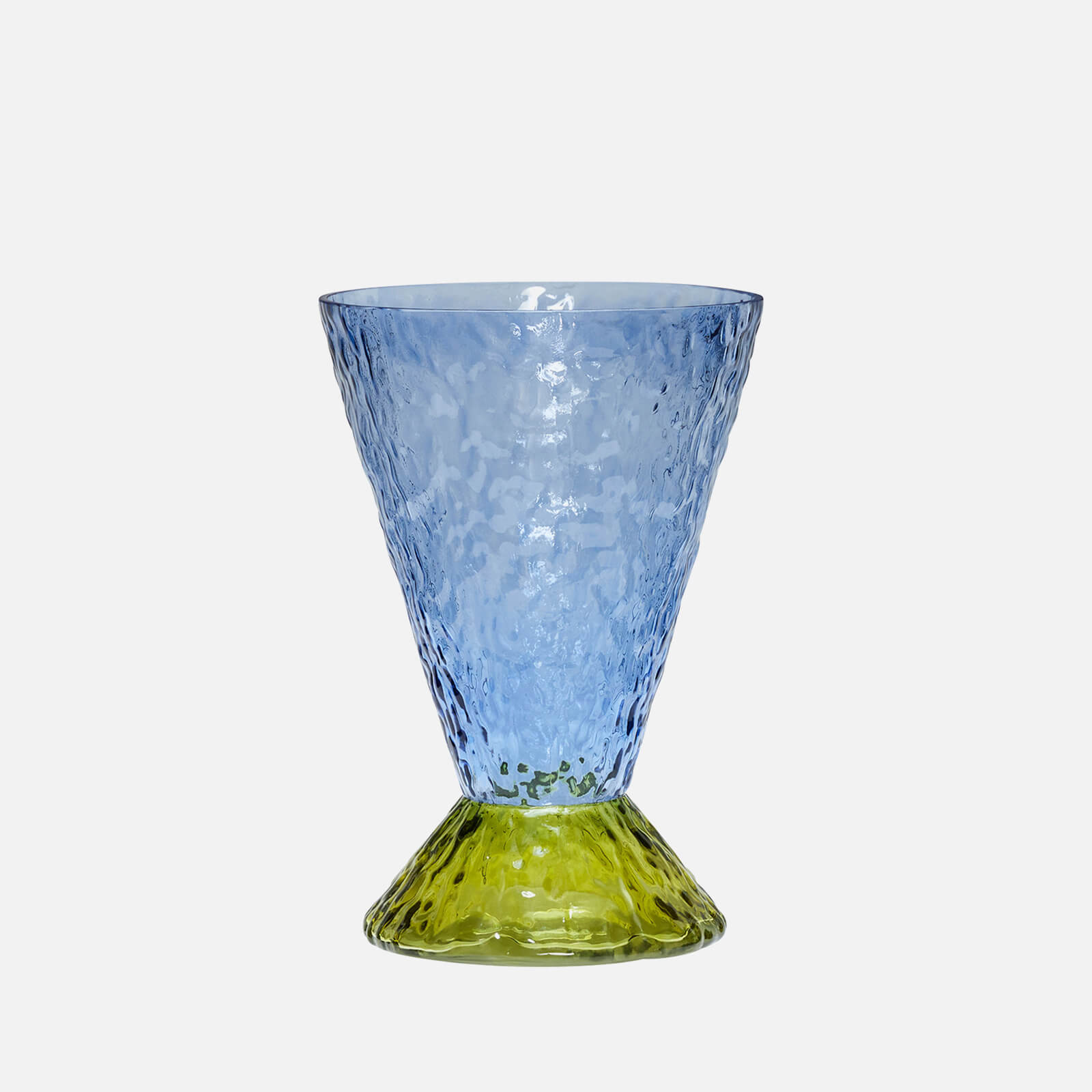 Hubsch Abyss Vase - Light Blue/Olive