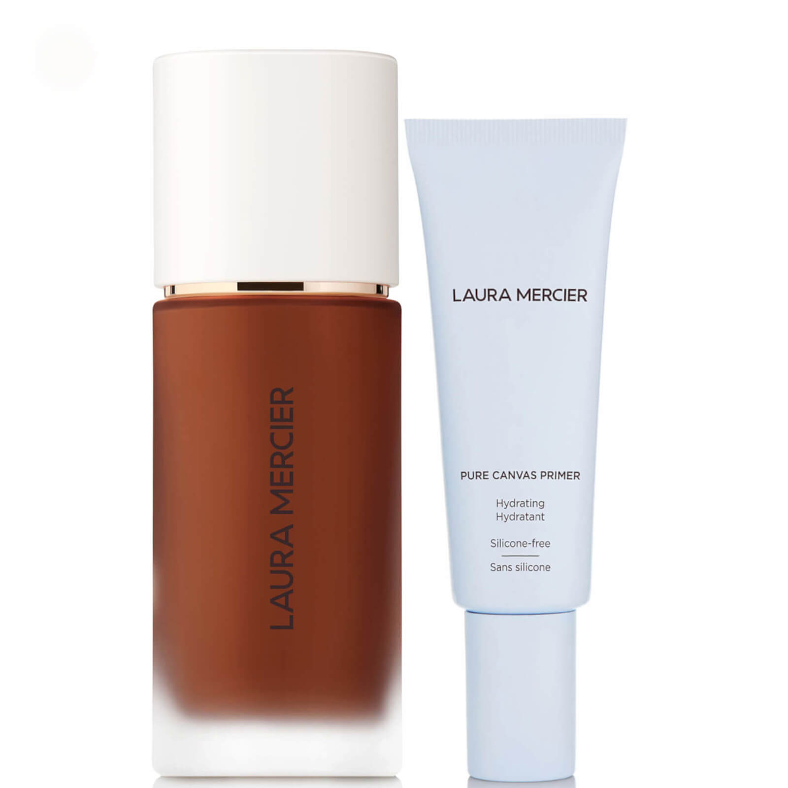 Laura Mercier Real Flawless Foundation and Pure Canvas Hydrating Primer Bundle (Various Shades) - 6C
