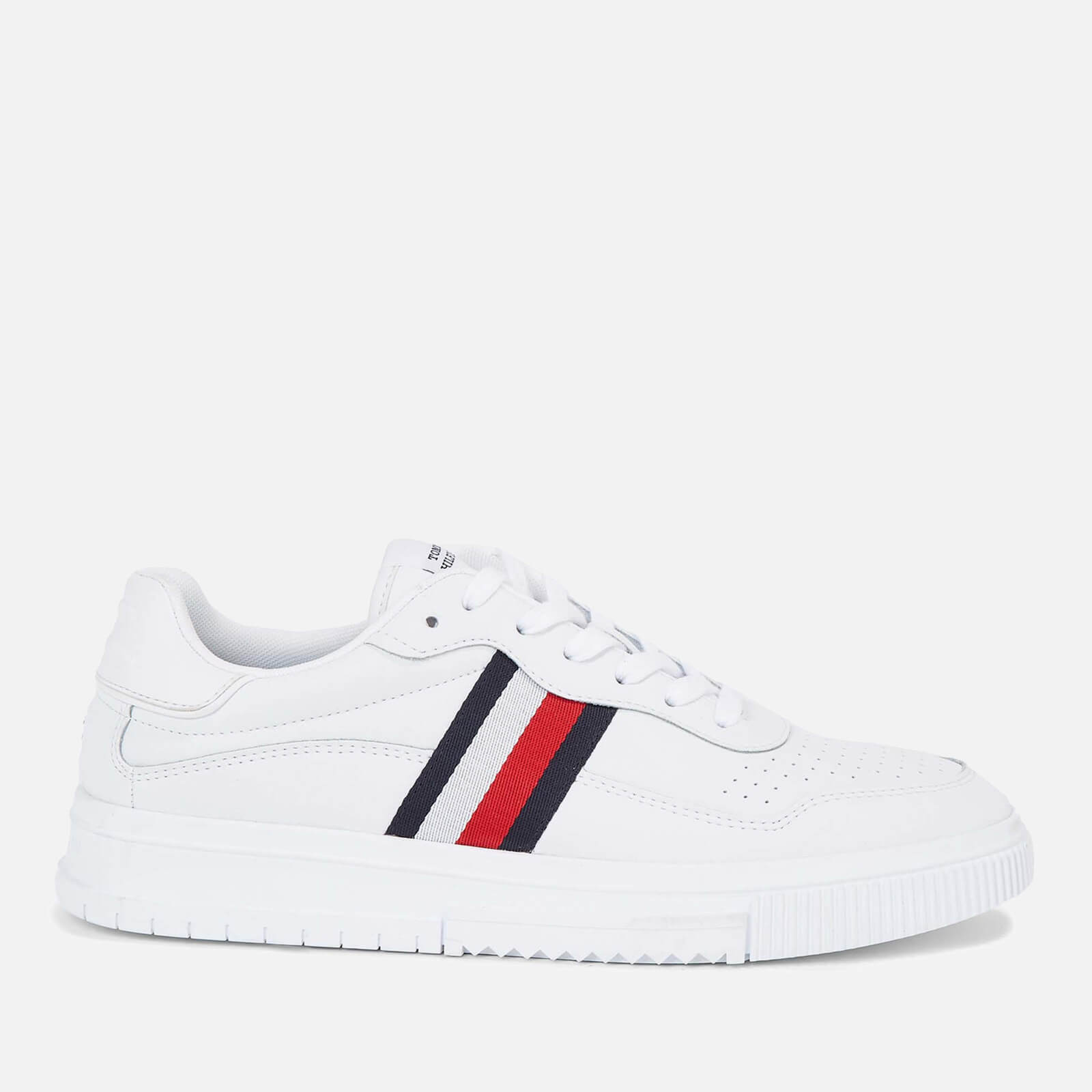 Tommy Hilfiger Men’s Supercup Stripes Leather Trainers